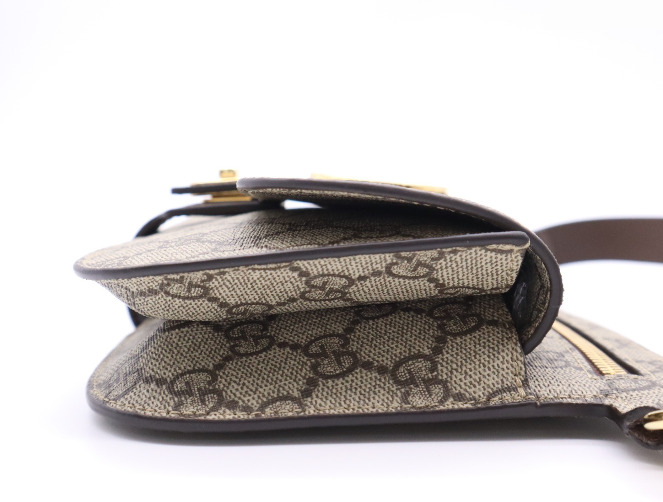 GG Supreme Blondie Belt Bag, Brown, Gold Hardware — view 5