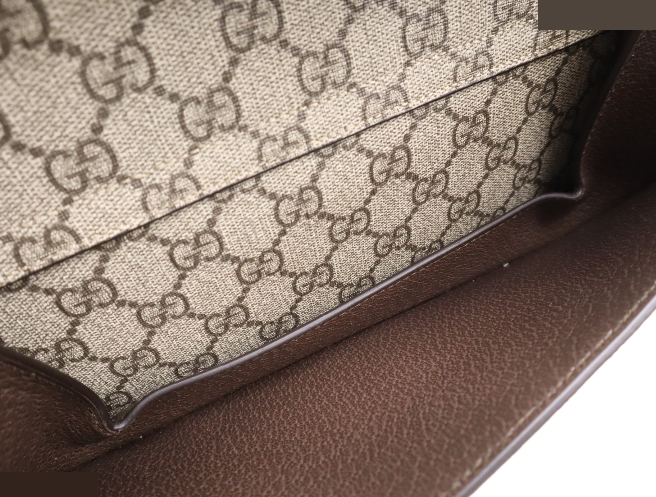 GG Supreme Blondie Belt Bag, Brown, Gold Hardware — view 7