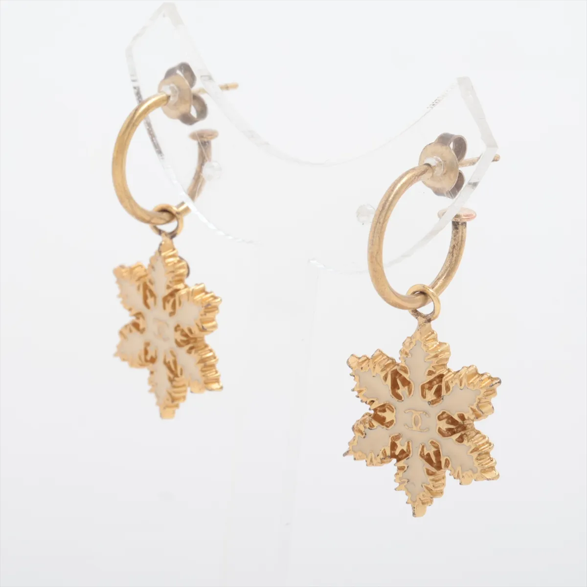 Coco Mark 01A Earrings (Pair) GP Gold -