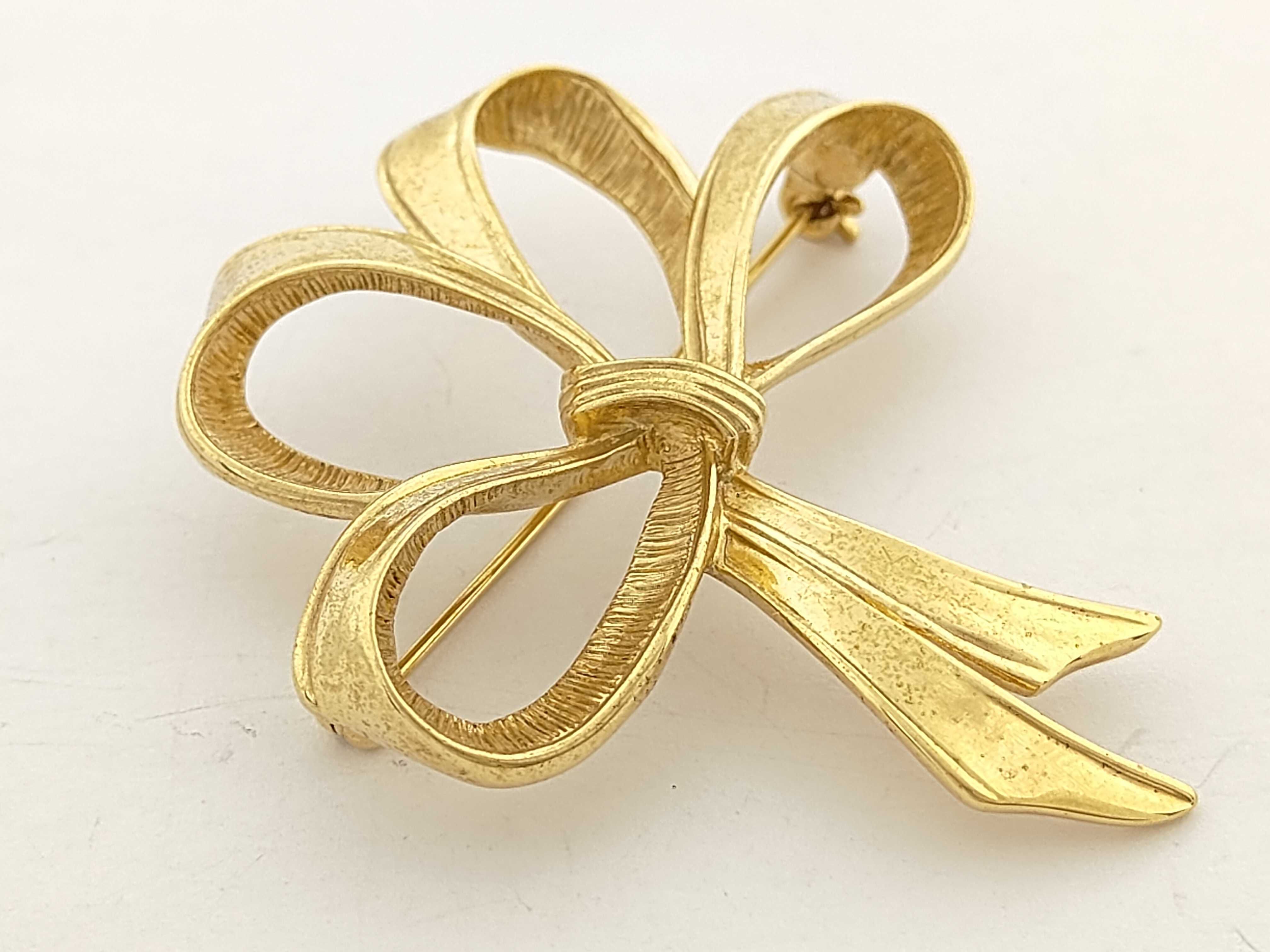 Ribbon Gold Brooch 15.3g — view 6