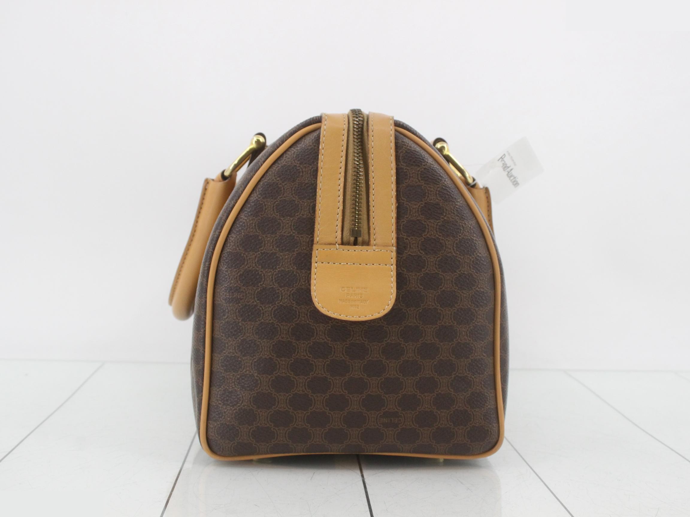 Macadam Logo Duffle Bag, Brown, 31 x 19 x 16 cm — view 3