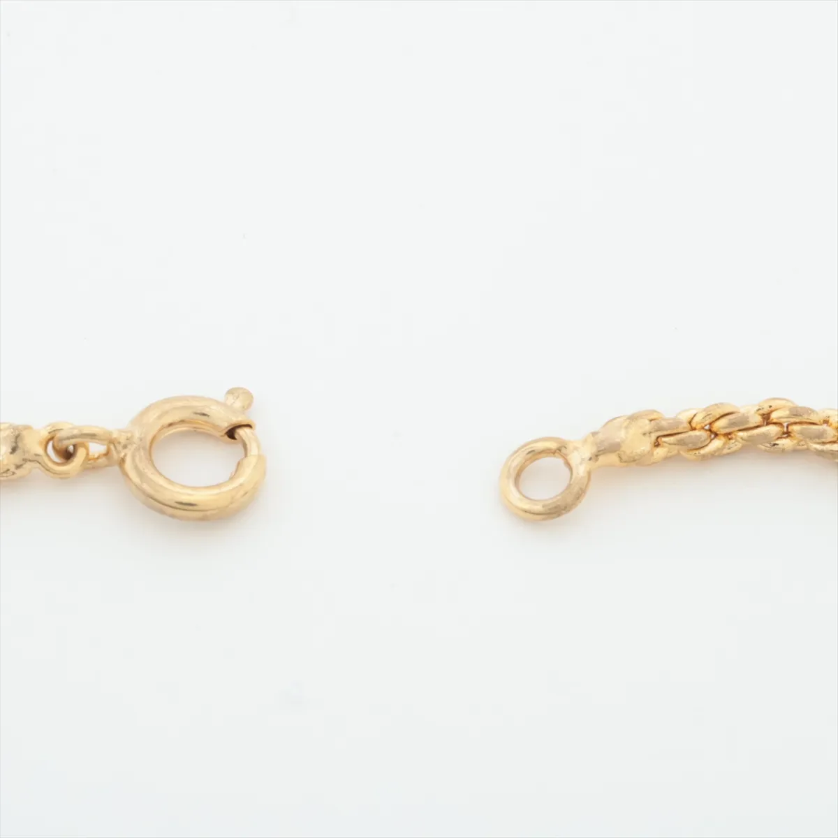CD logo necklace, GP gold. Shows signs of wear, — view 4