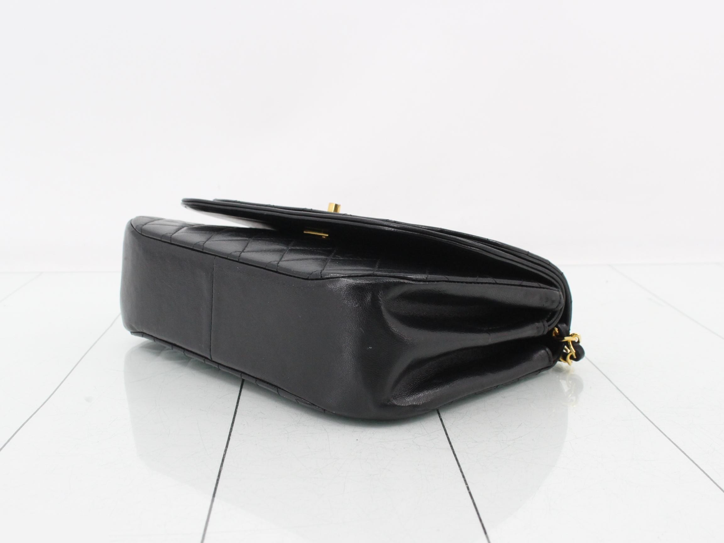 Matelassé Leather Chain Shoulder Bag — view 6