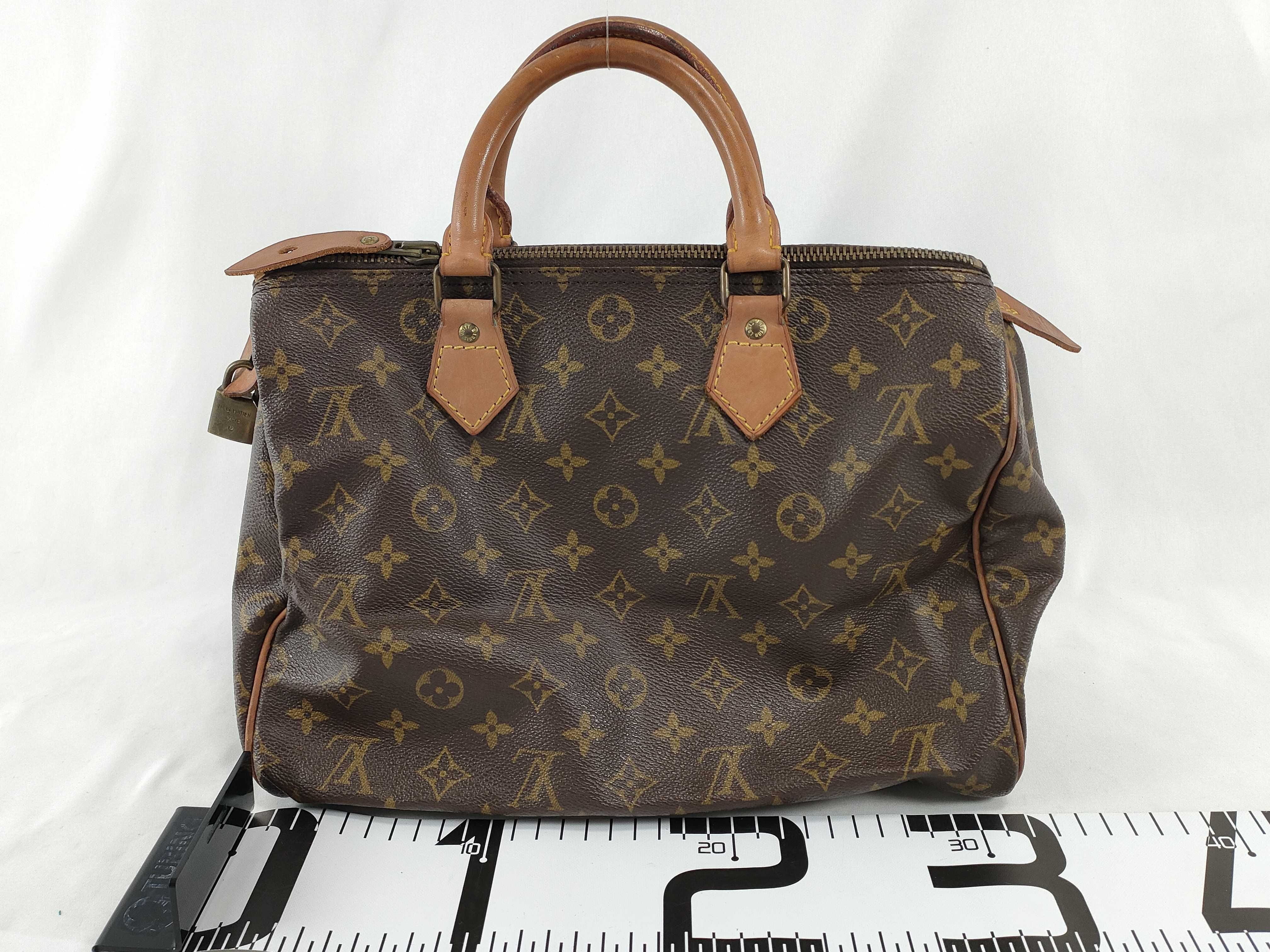 Monogram Louis Vuitton () Monogram Speedy 30 Handbag with Padlock and Key Handbag — view 2