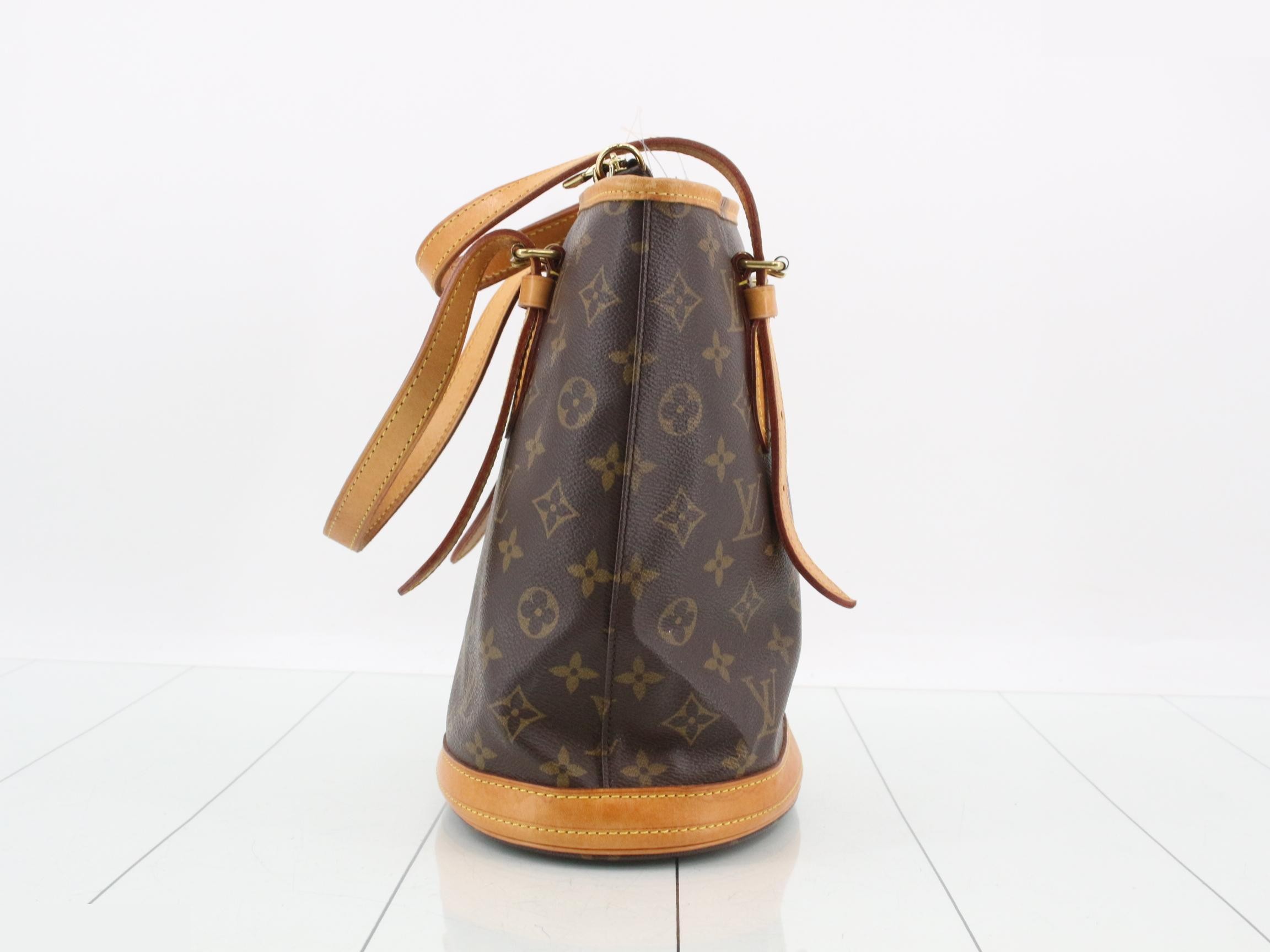 Monogram Bucket PM Tote Bag with Pouch — view 4