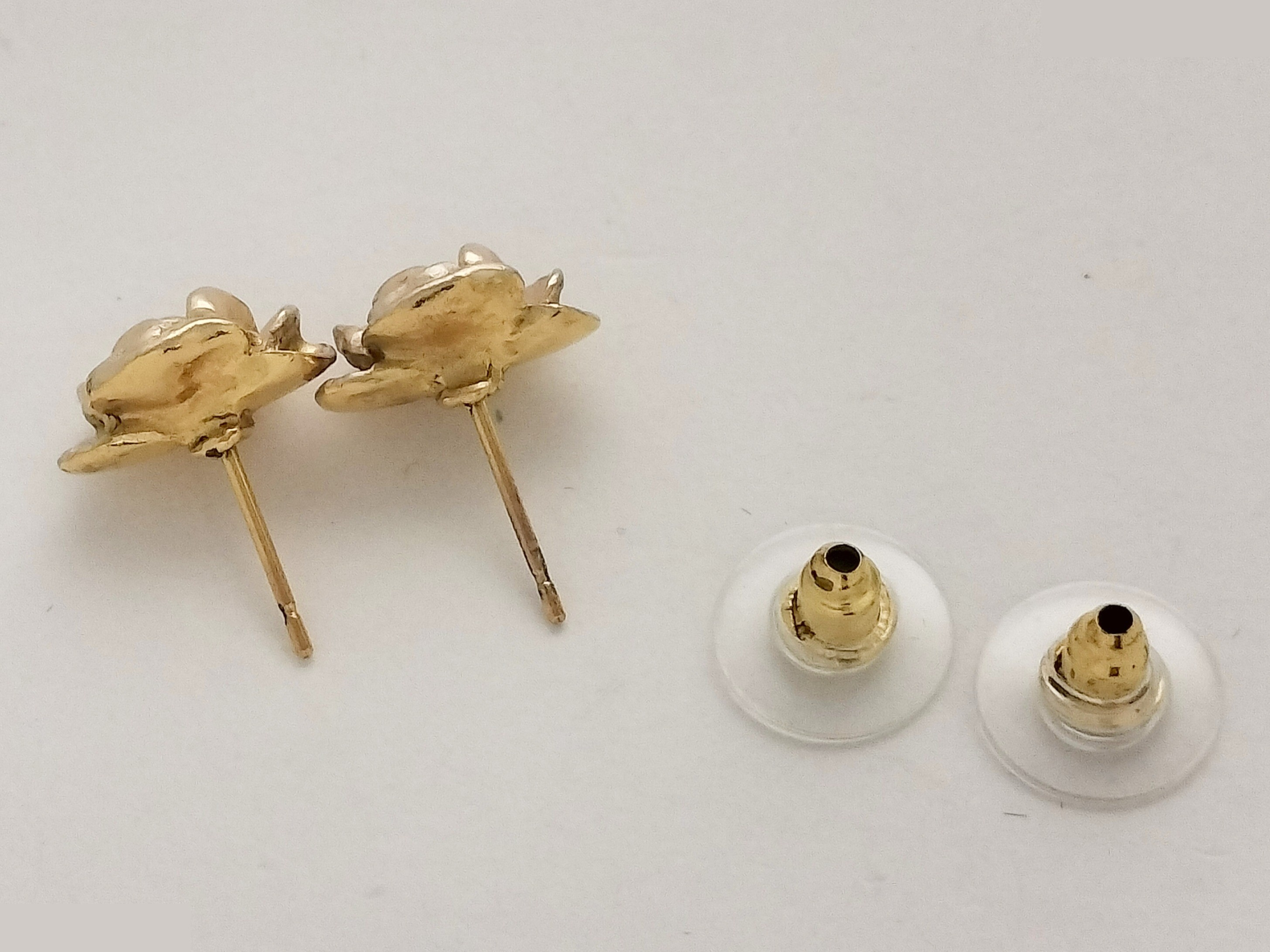 Coco Camellia Gold Earrings — view 2