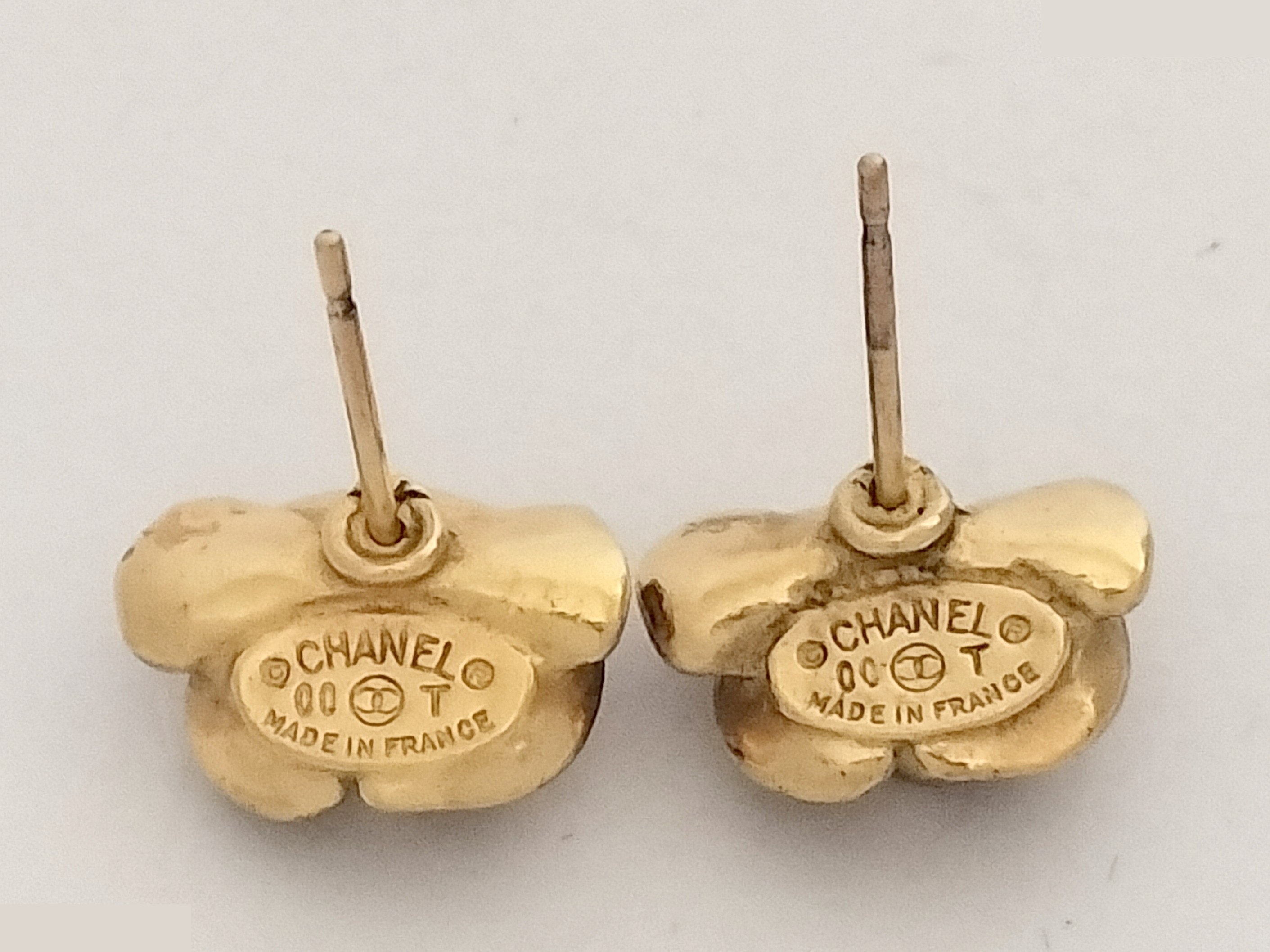 Coco Camellia Gold Earrings — view 3