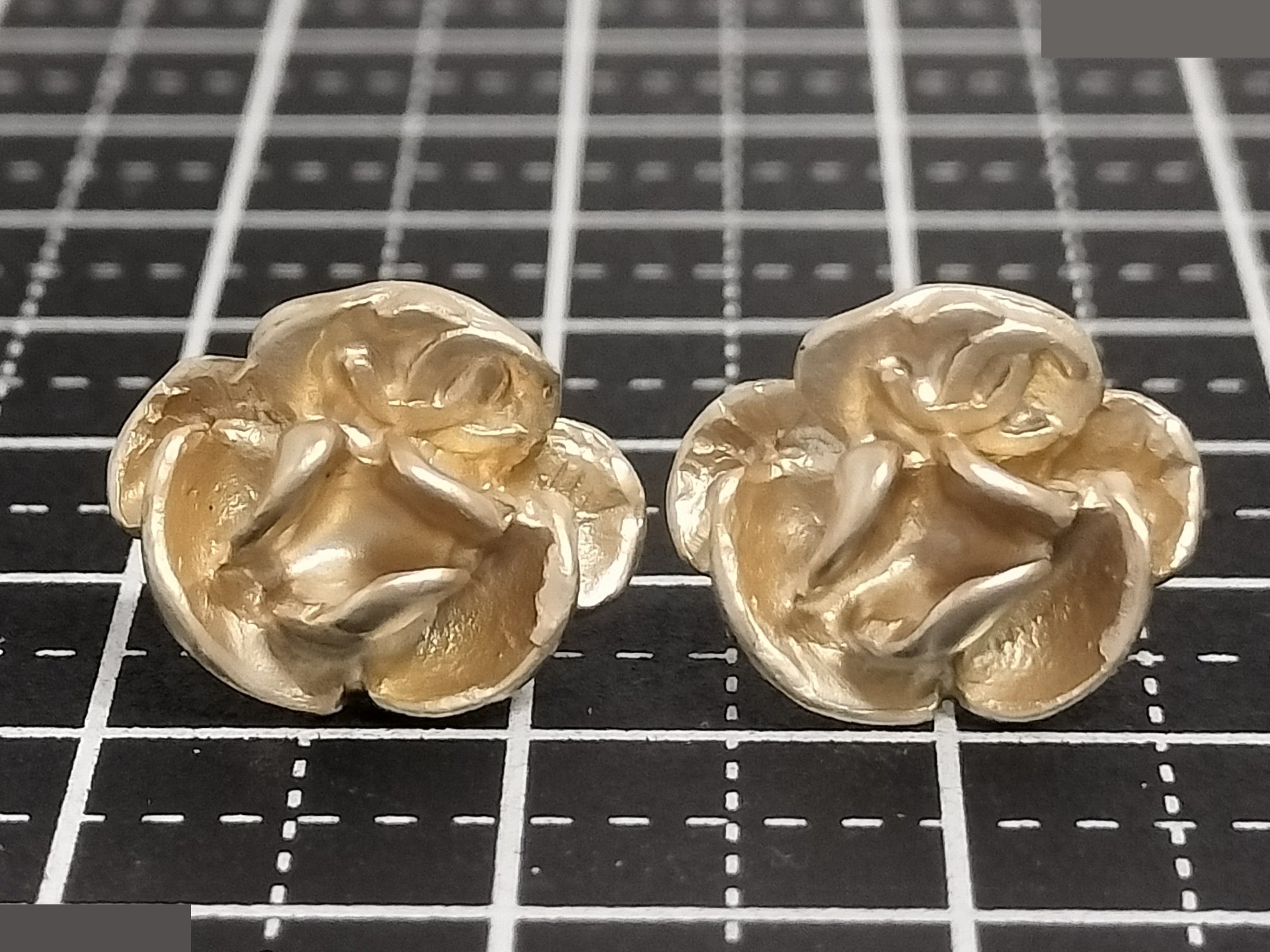 Coco Camellia Gold Earrings — view 4