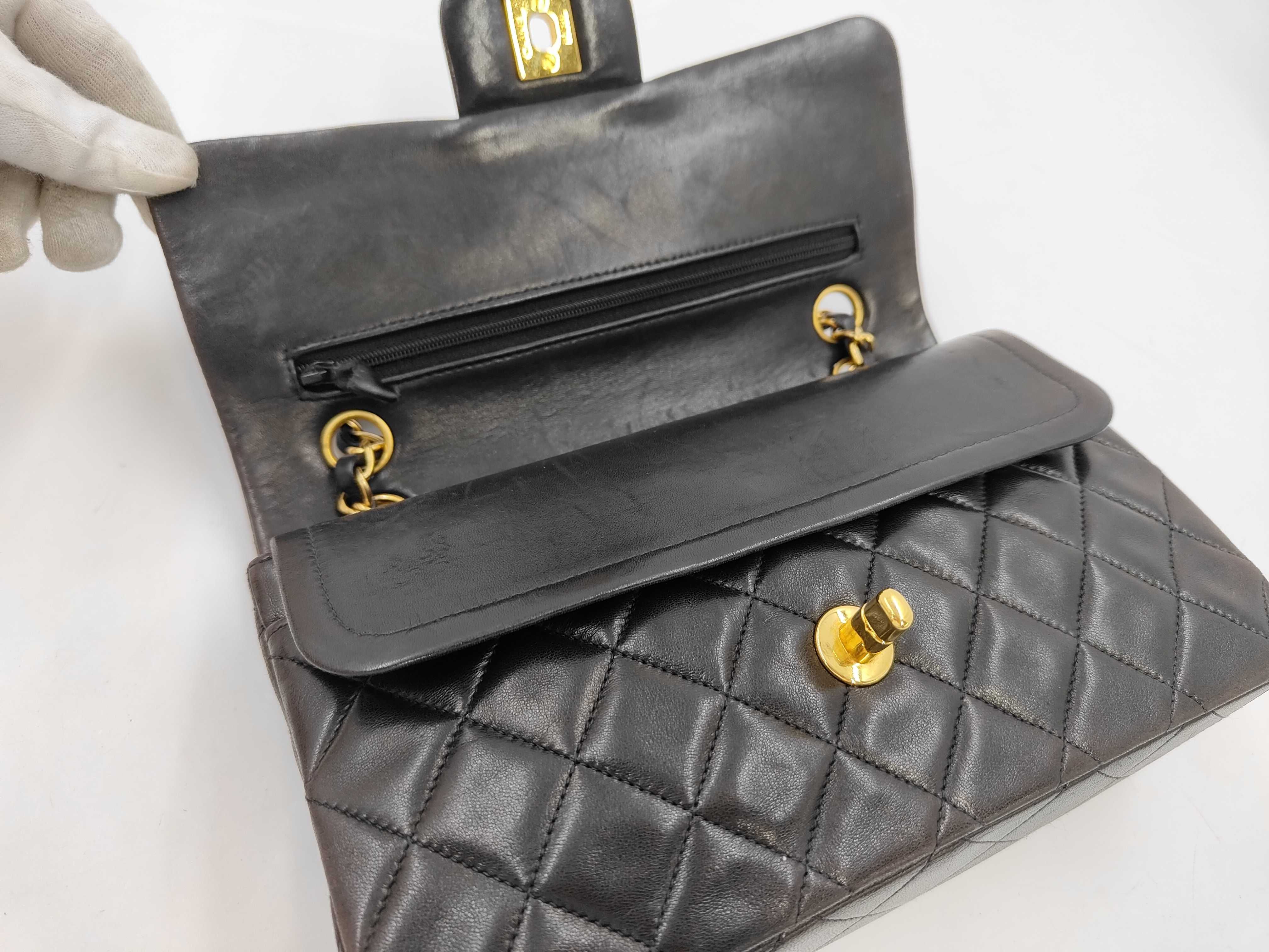 Matelassé 23 Double Flap Double Chain Lambskin Shoulder Bag — view 7