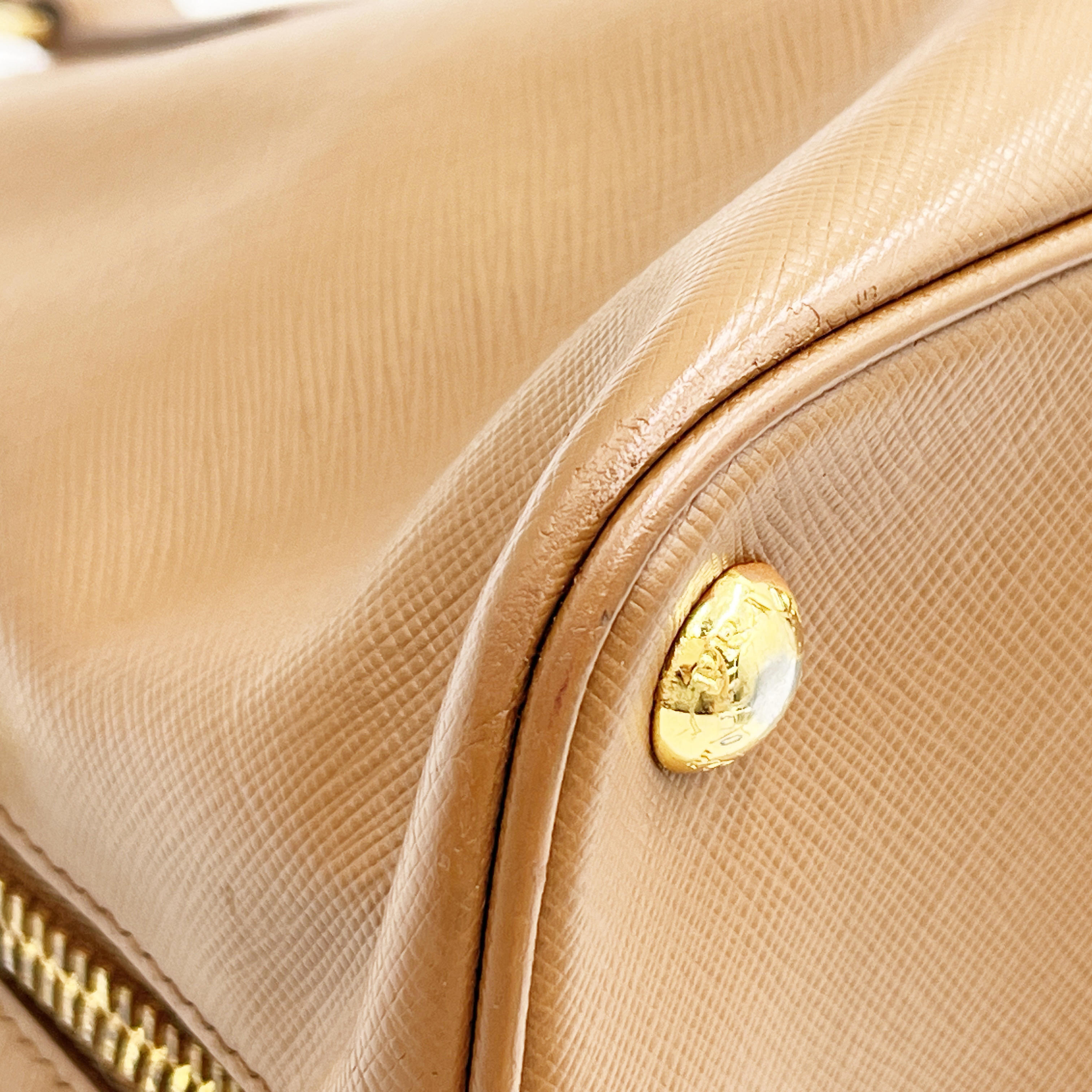 Promenade BL0837 Saffiano Brown x Beige 180 10 Handbag — view 4