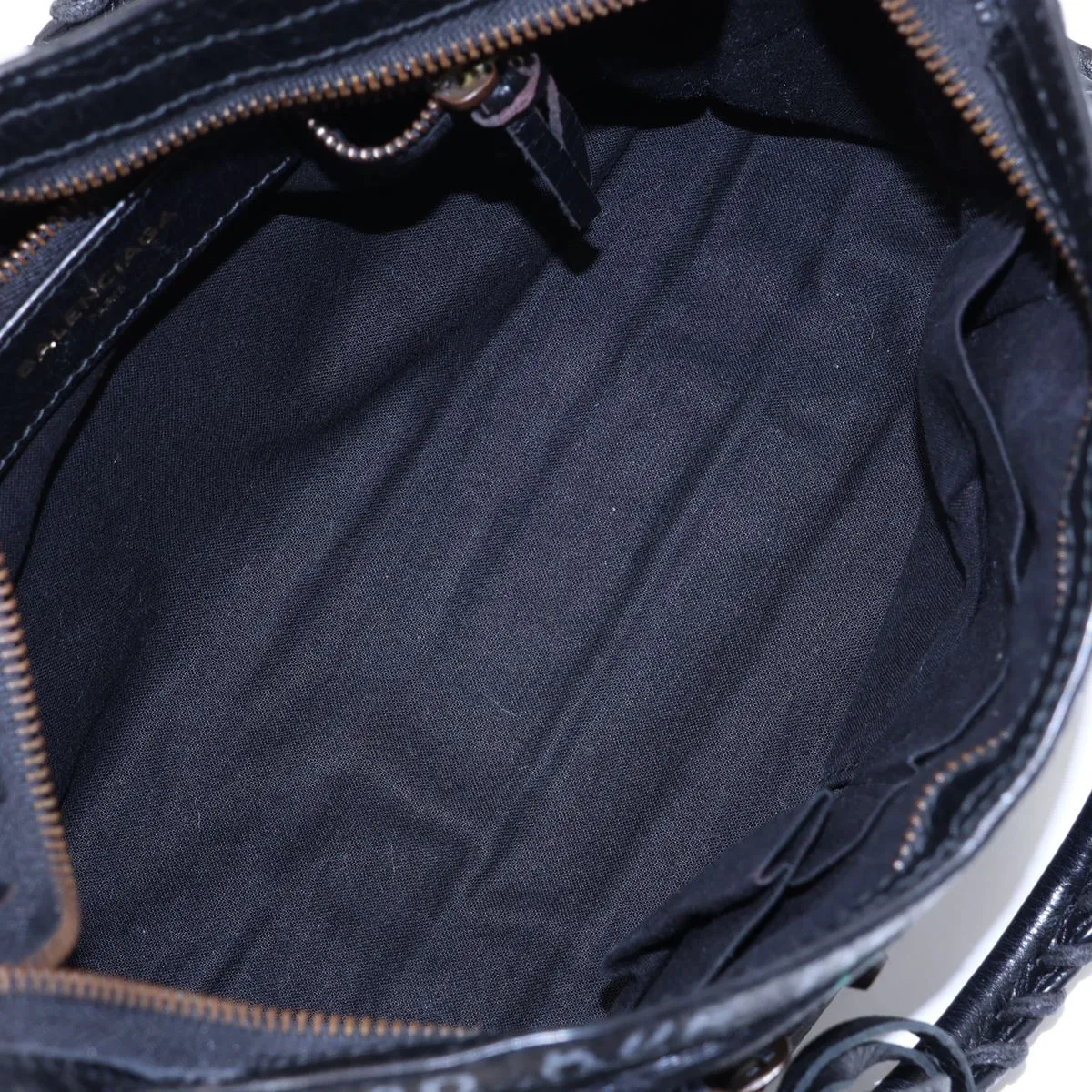 Graffiti Classic City 431621 Leather 2-Way Handbag, Black, with Mirror — view 8