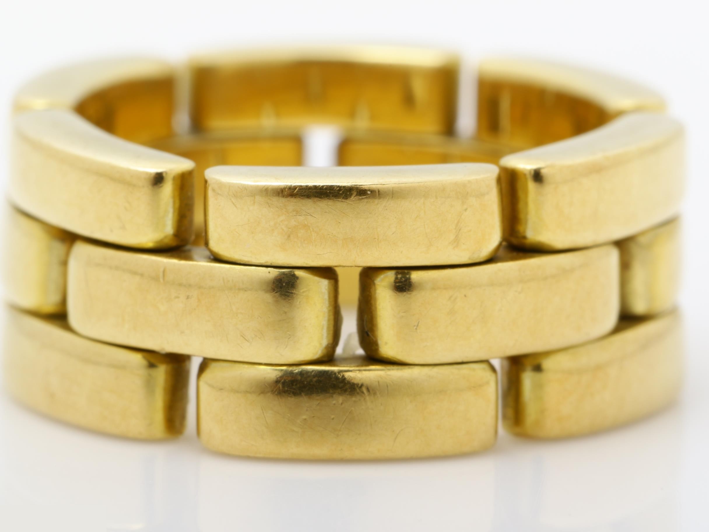 Maillon Panthère ring, 750YG, 12.0g, size #49 — view 2