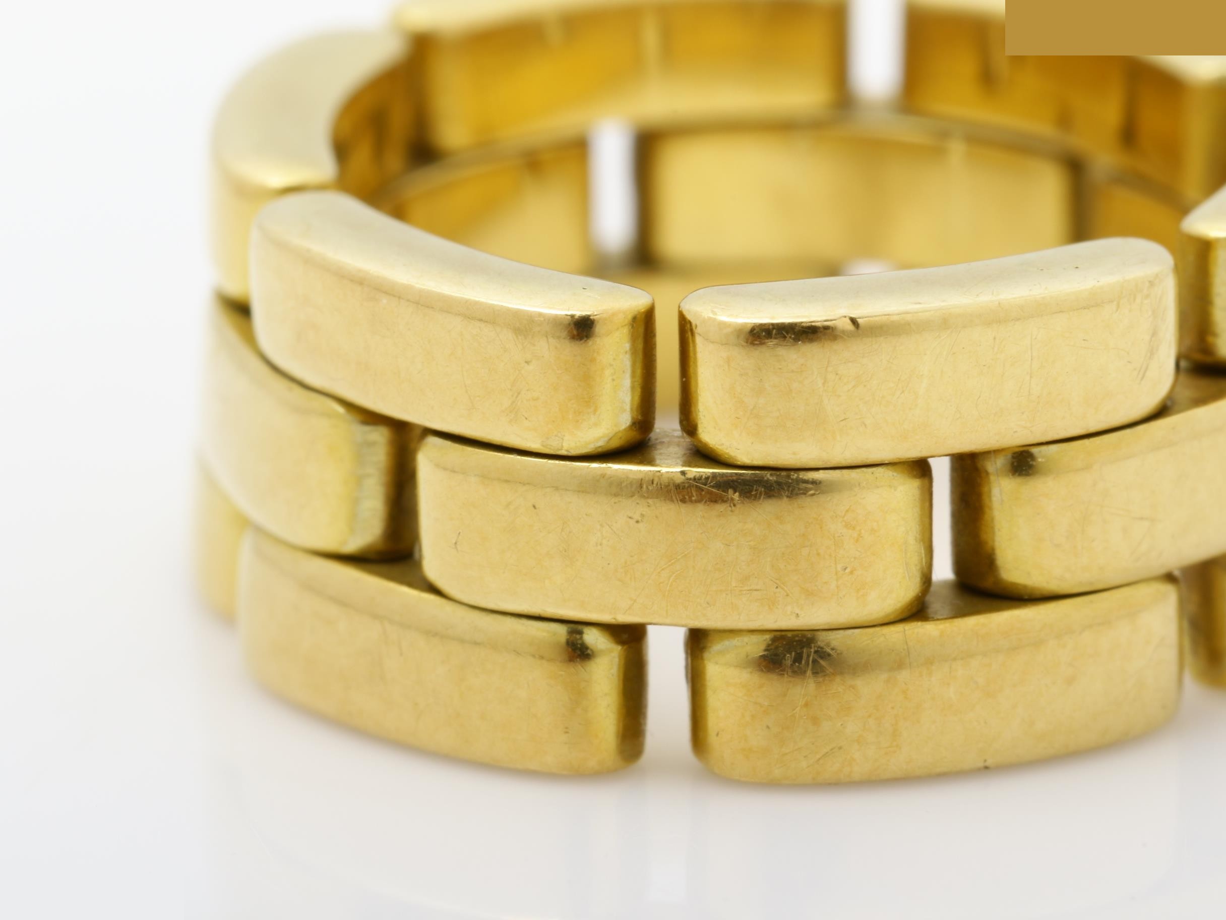 Maillon Panthère ring, 750YG, 12.0g, size #49 — view 3