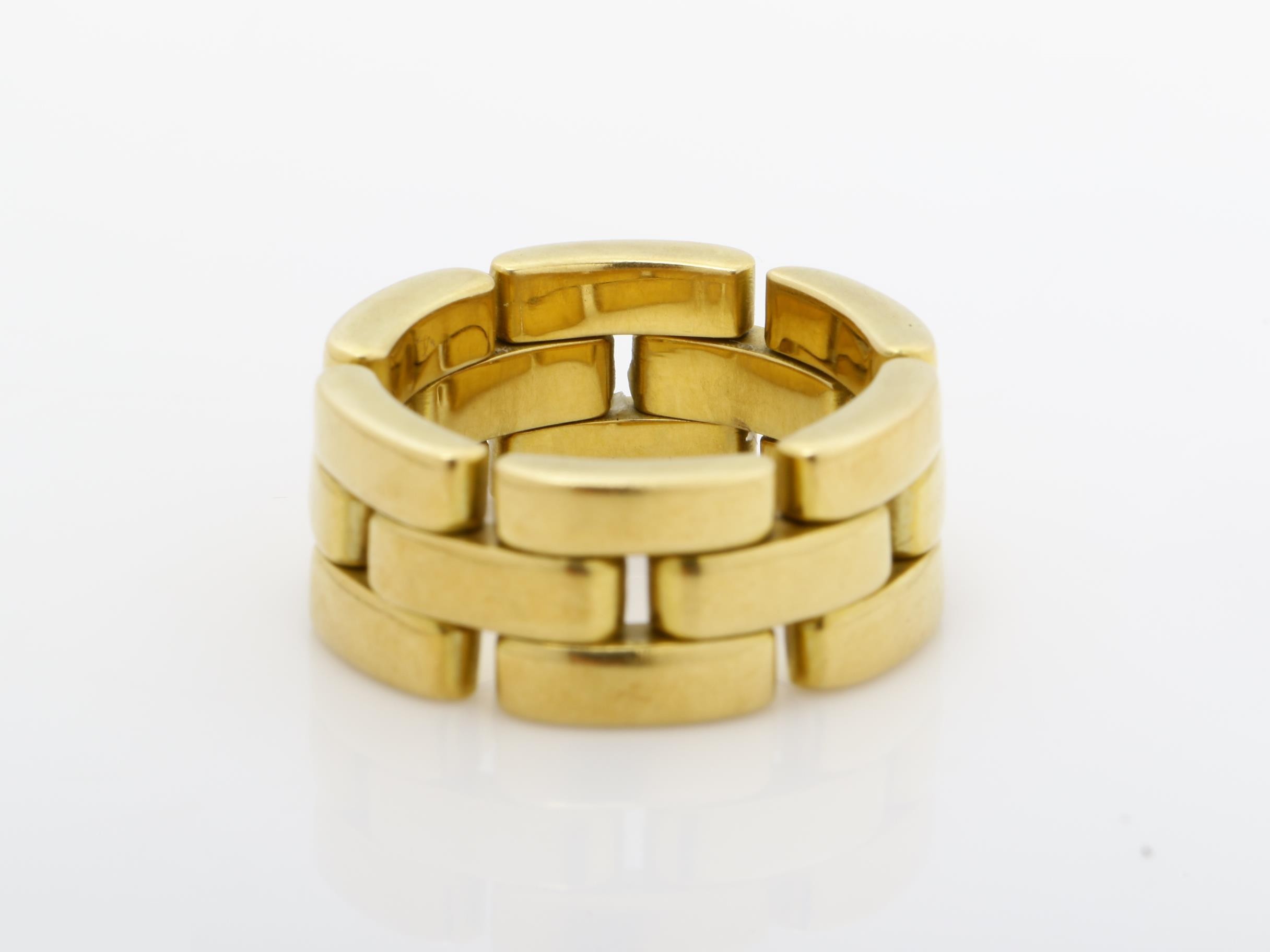 Maillon Panthère ring, 750YG, 12.0g, size #49 — view 4