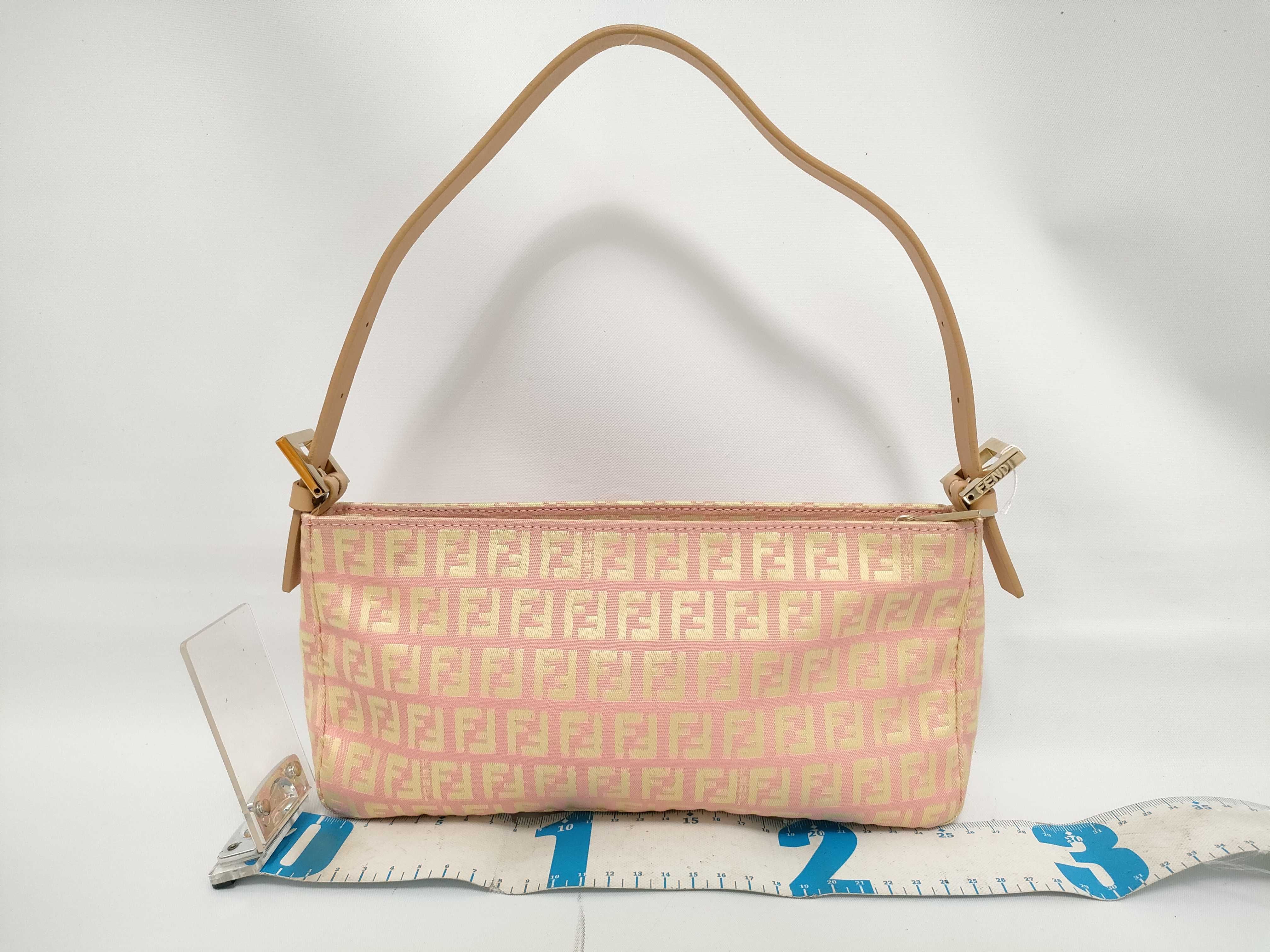 Zucca pattern Fendi handbag Zucchino pattern pink card bag handbag — view 2