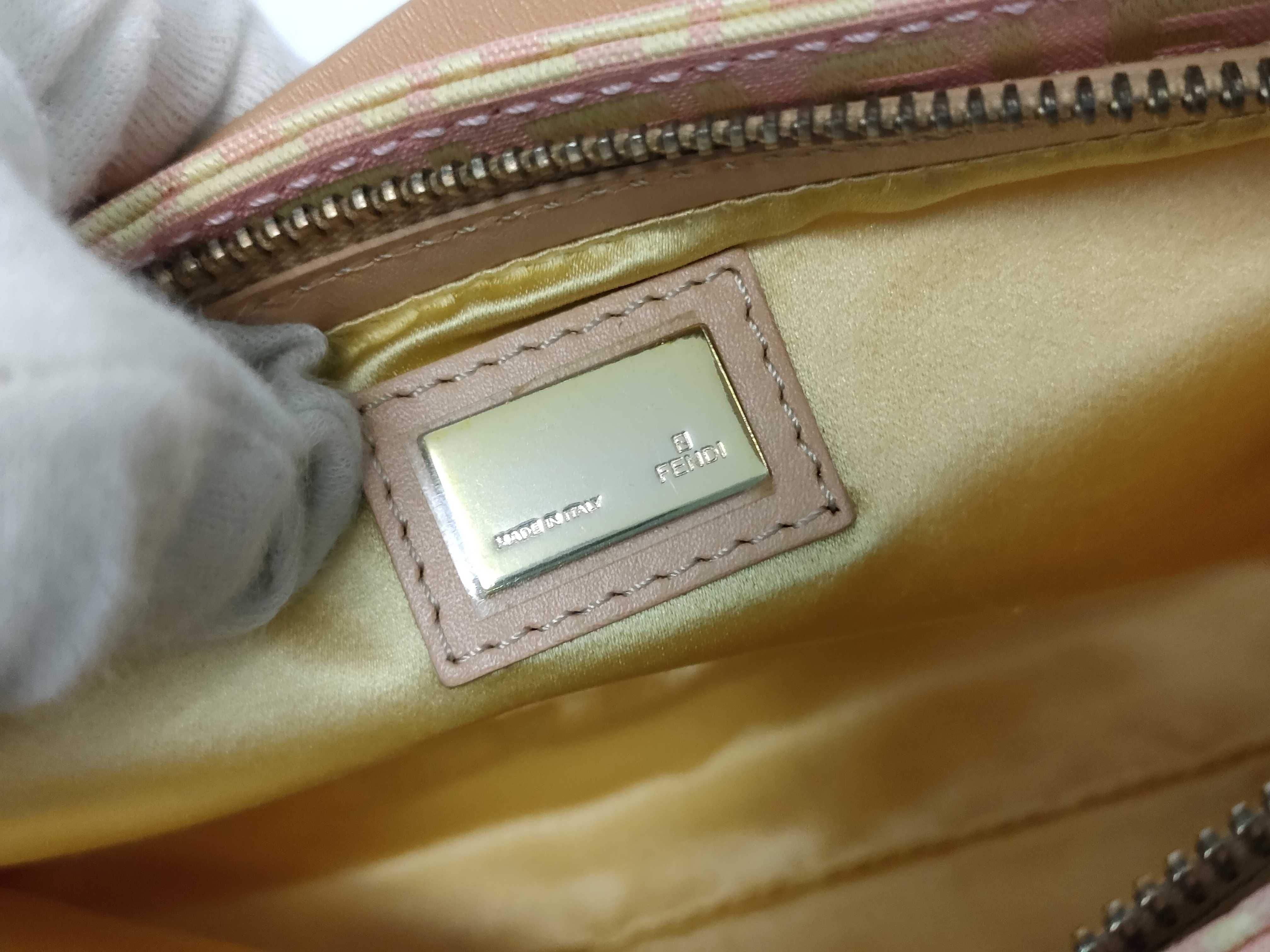 Zucca pattern Fendi handbag Zucchino pattern pink card bag handbag — view 10