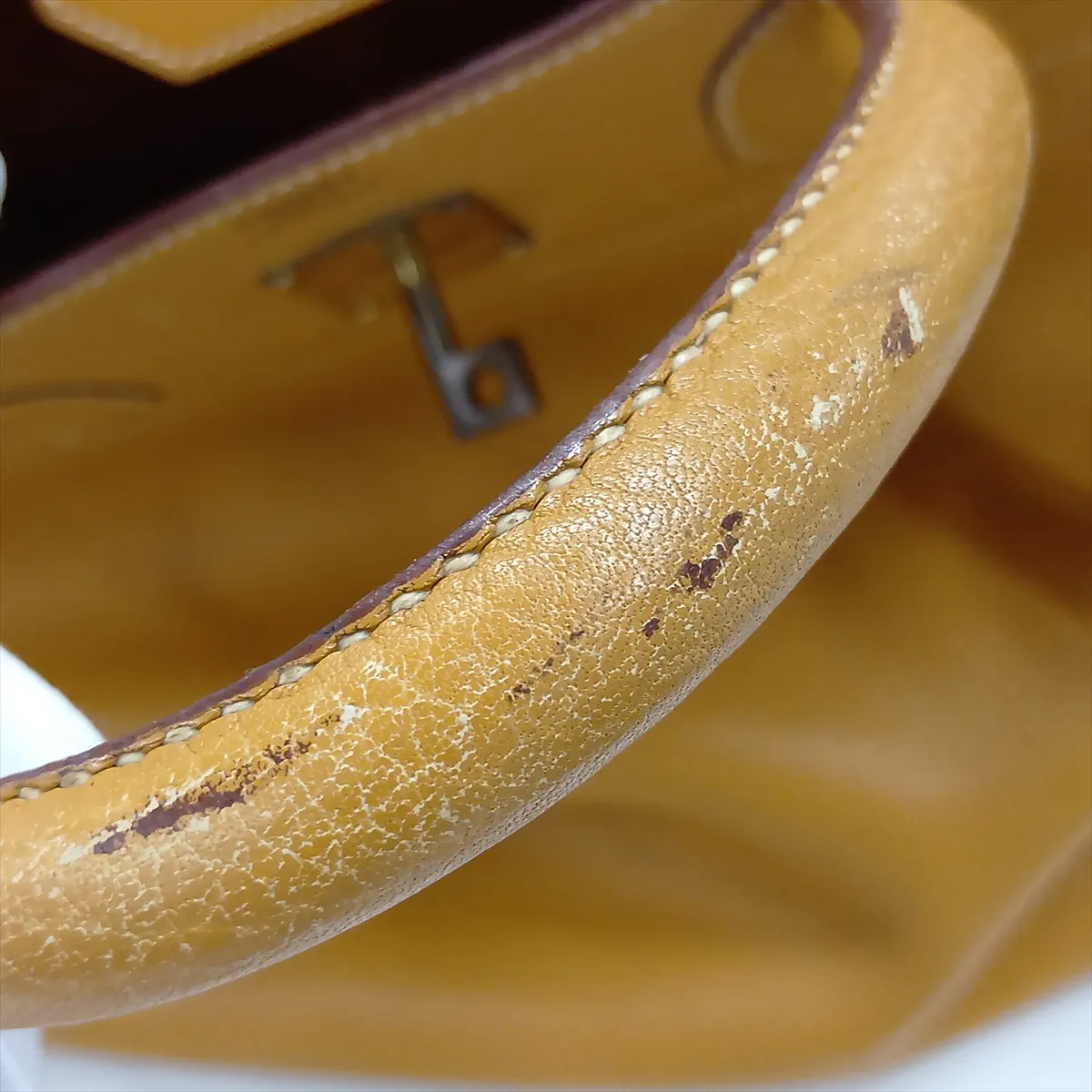 [Individually packaged] Hermes Haut à Courroies 45 Fjord Natural Gold Hardware V: 1992 — view 10