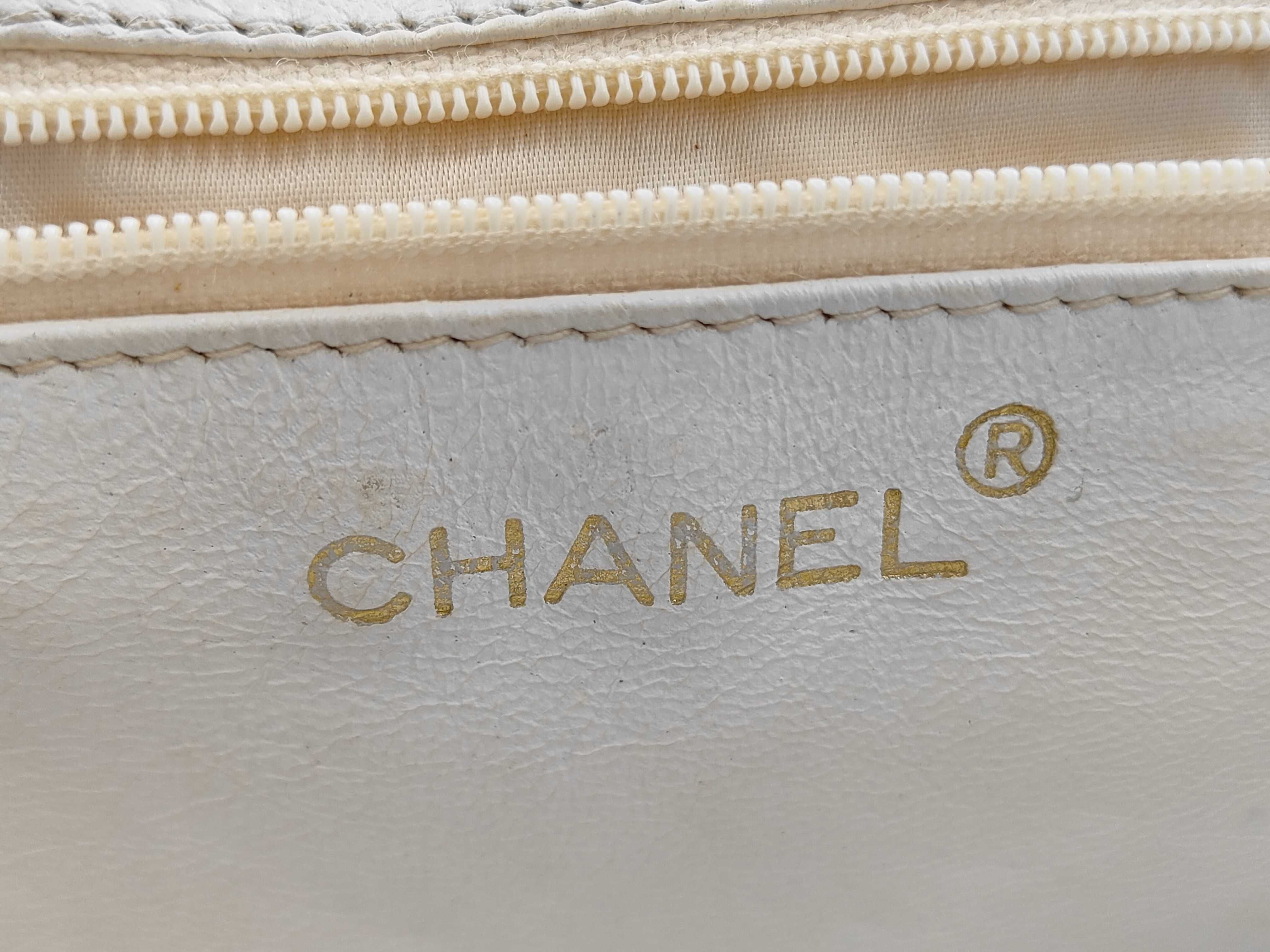 Matelassé Chain Shoulder Bag with Fringe, White Shoulder Bag — view 13