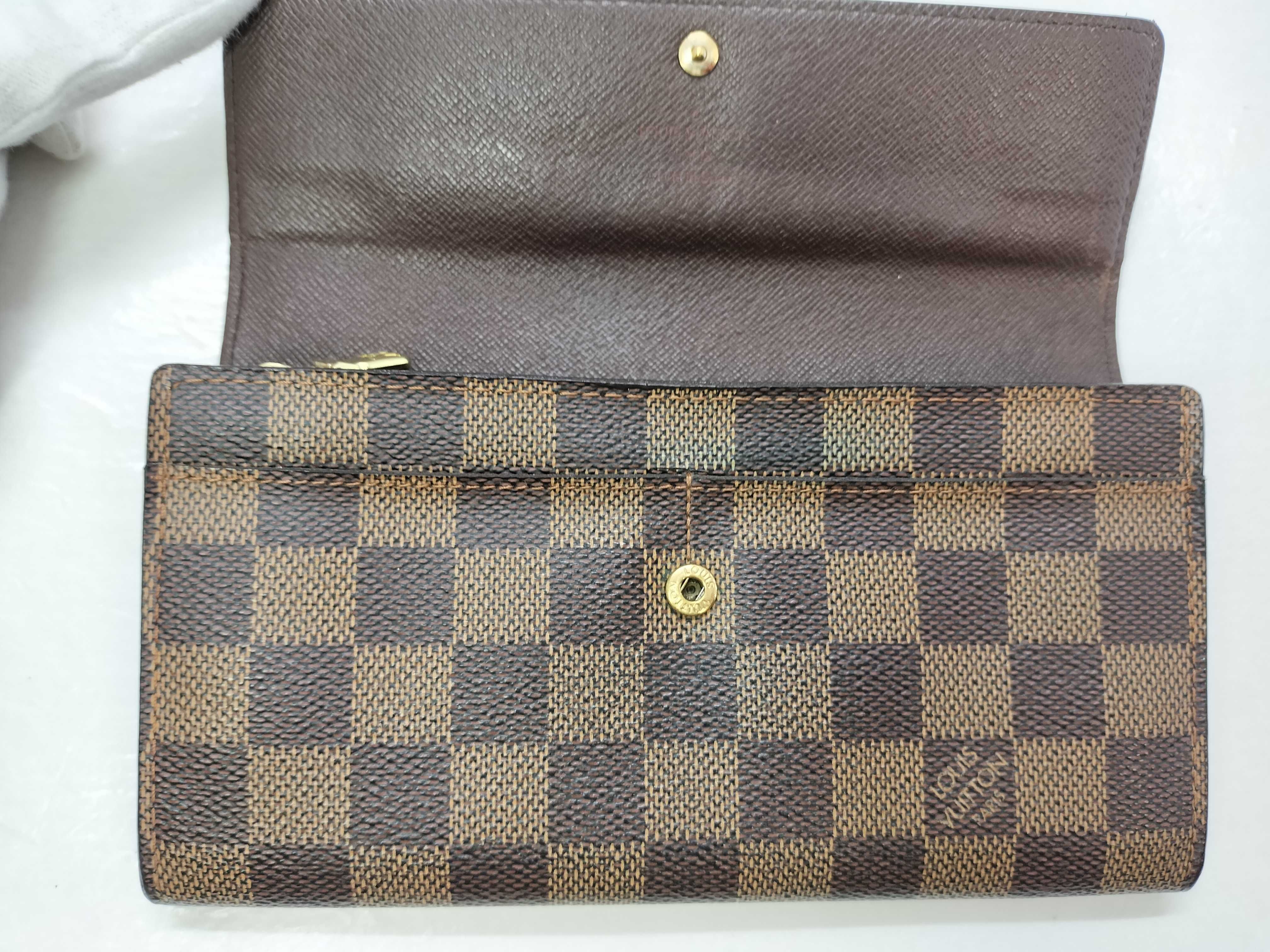 Damier Louis Vuitton Damier Portefeuille Sarah Wallet — view 15