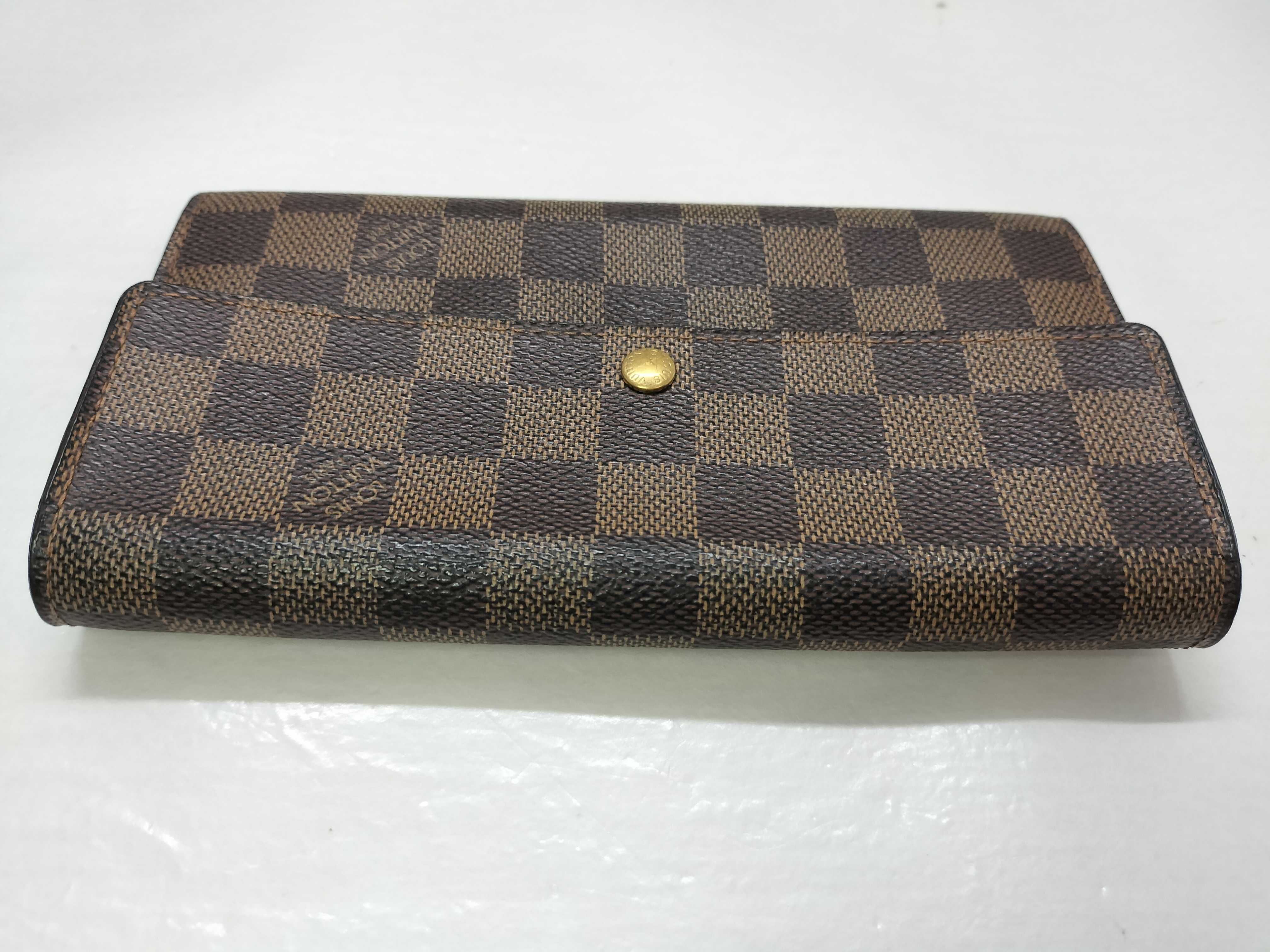 Damier Louis Vuitton Damier Portefeuille Sarah Wallet — view 6