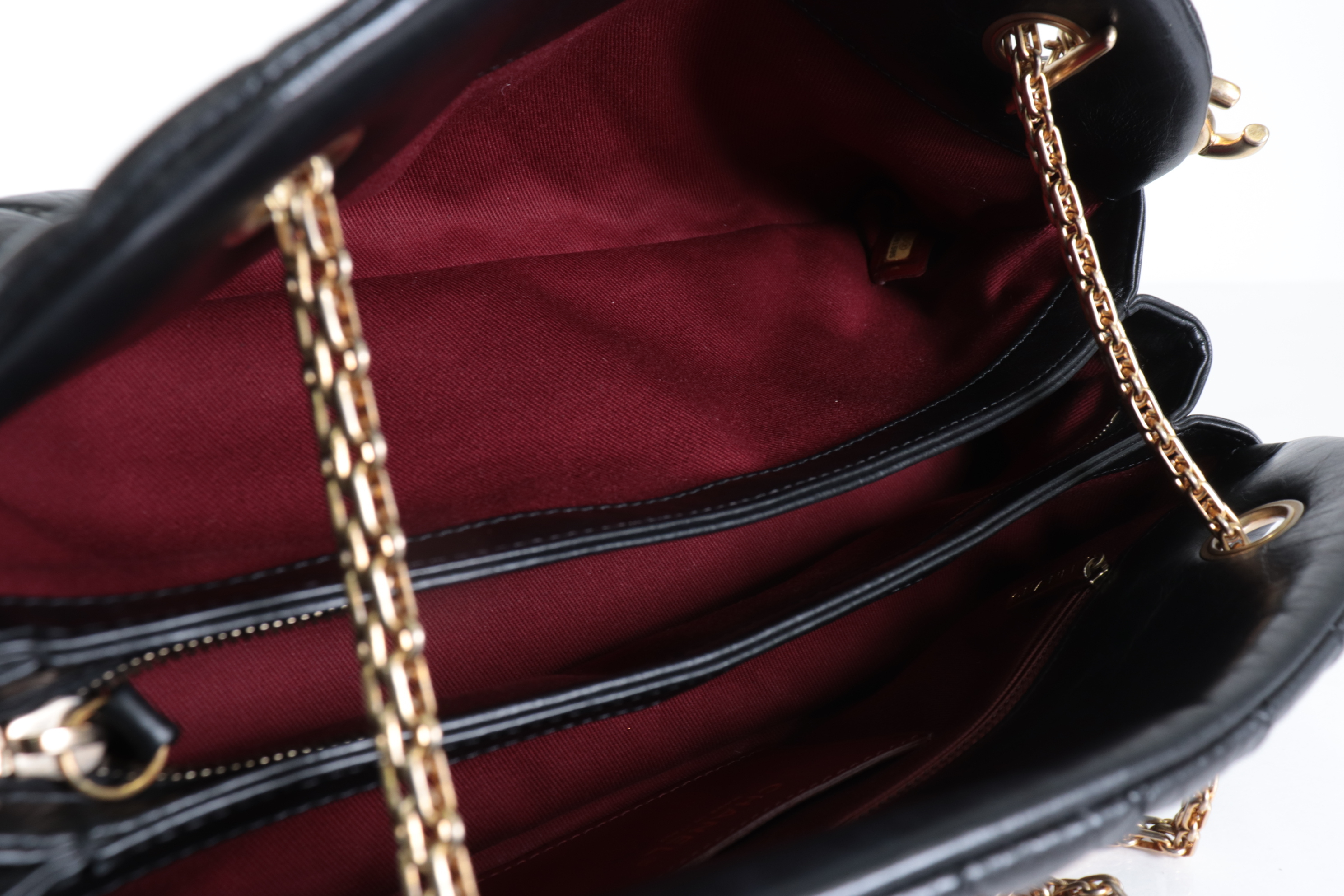 Lambskin Chain Shoulder Bag with Coco Charm (Serial Number 15) — view 9
