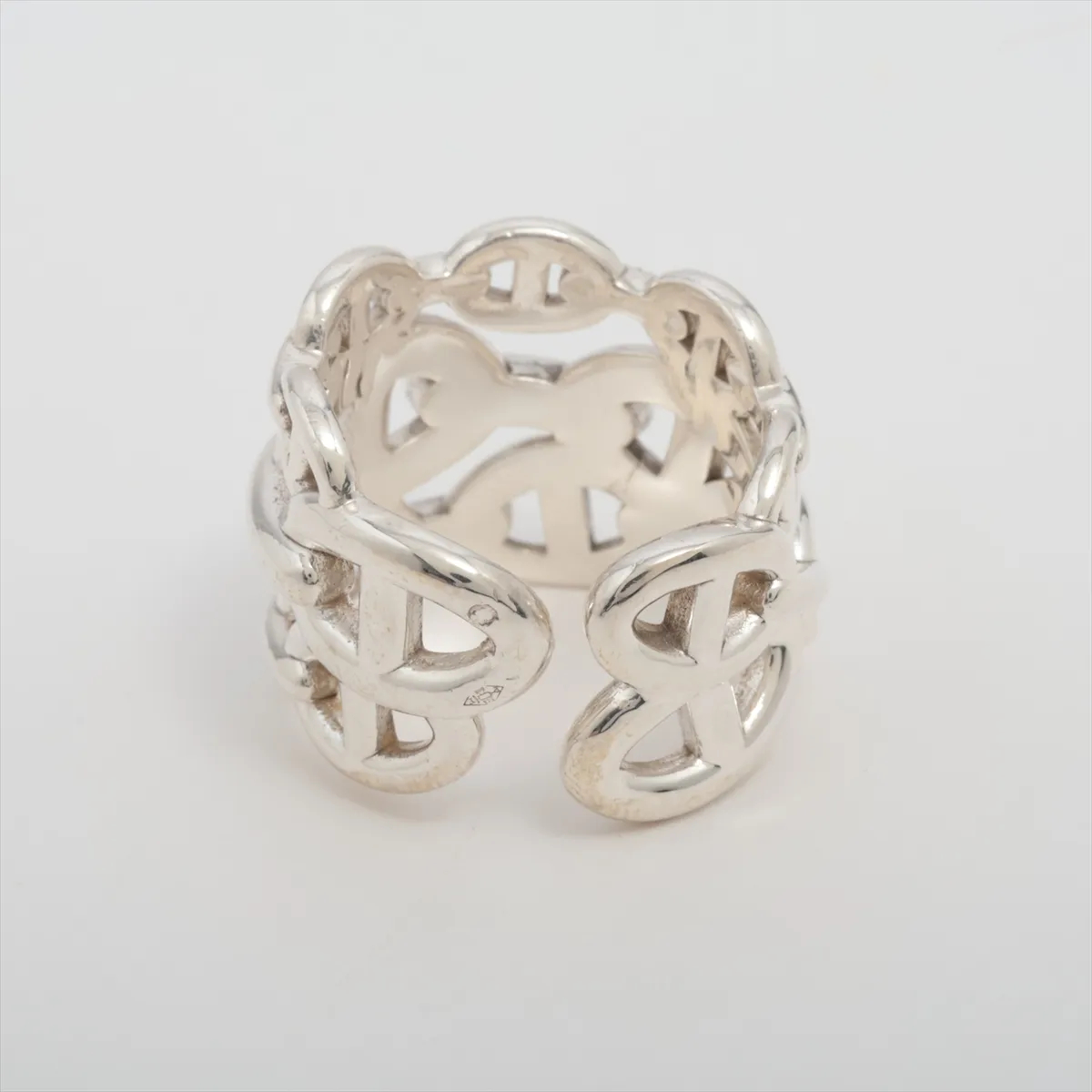 Chaine d'Ancre Enchainée GM 2019 Ring, Size 57, 925 Sterling Silver, 13.6g, 19AG149590. — view 2
