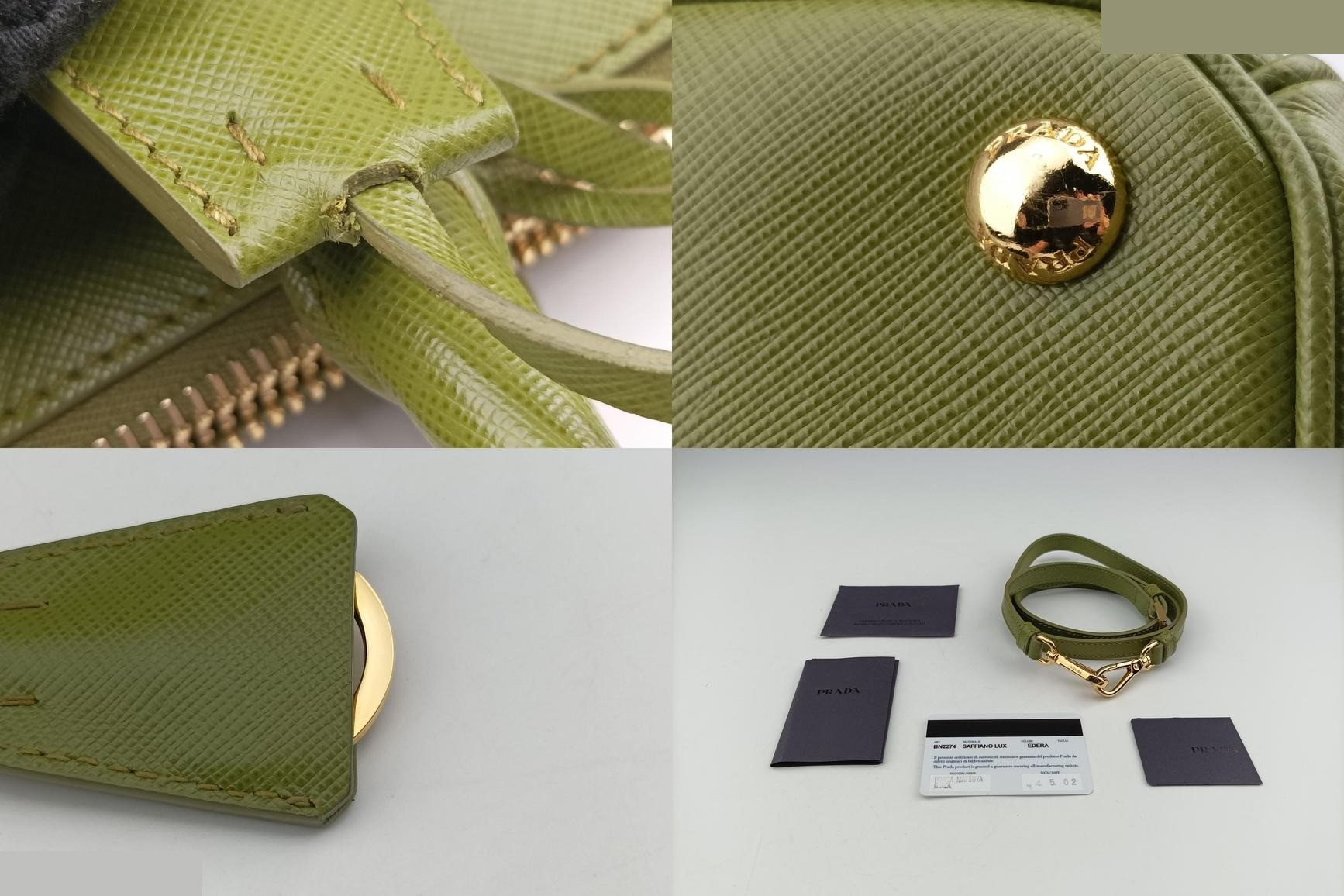 Galleria Saffiano Leather Green — view 11
