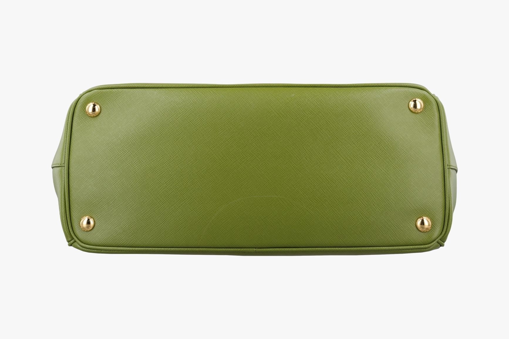 Galleria Saffiano Leather Green — view 3