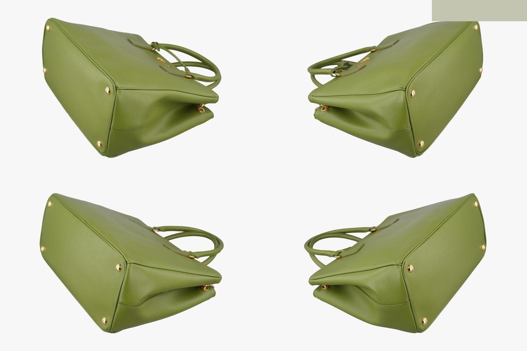 Galleria Saffiano Leather Green — view 4