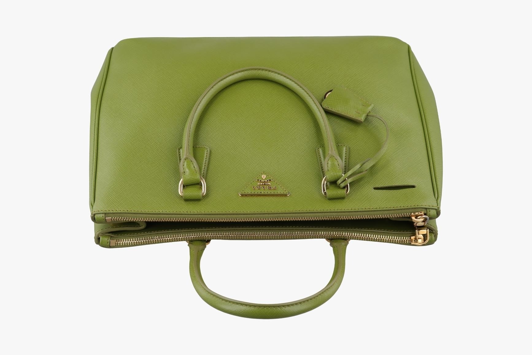 Galleria Saffiano Leather Green — view 5