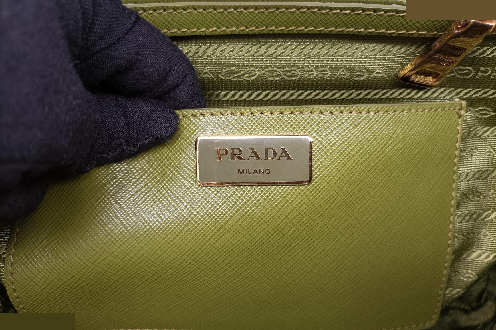Galleria Saffiano Leather Green — view 7