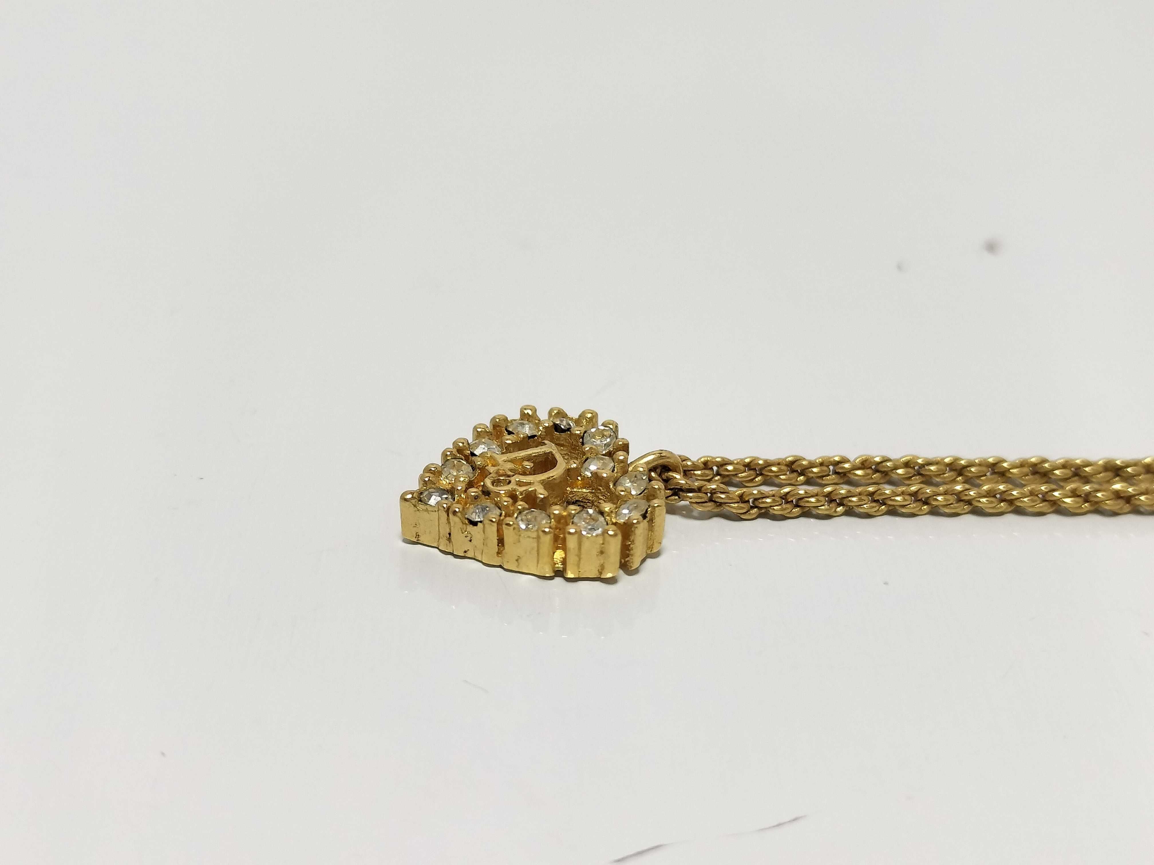 Christian necklace, heart motif, gold necklace — view 4