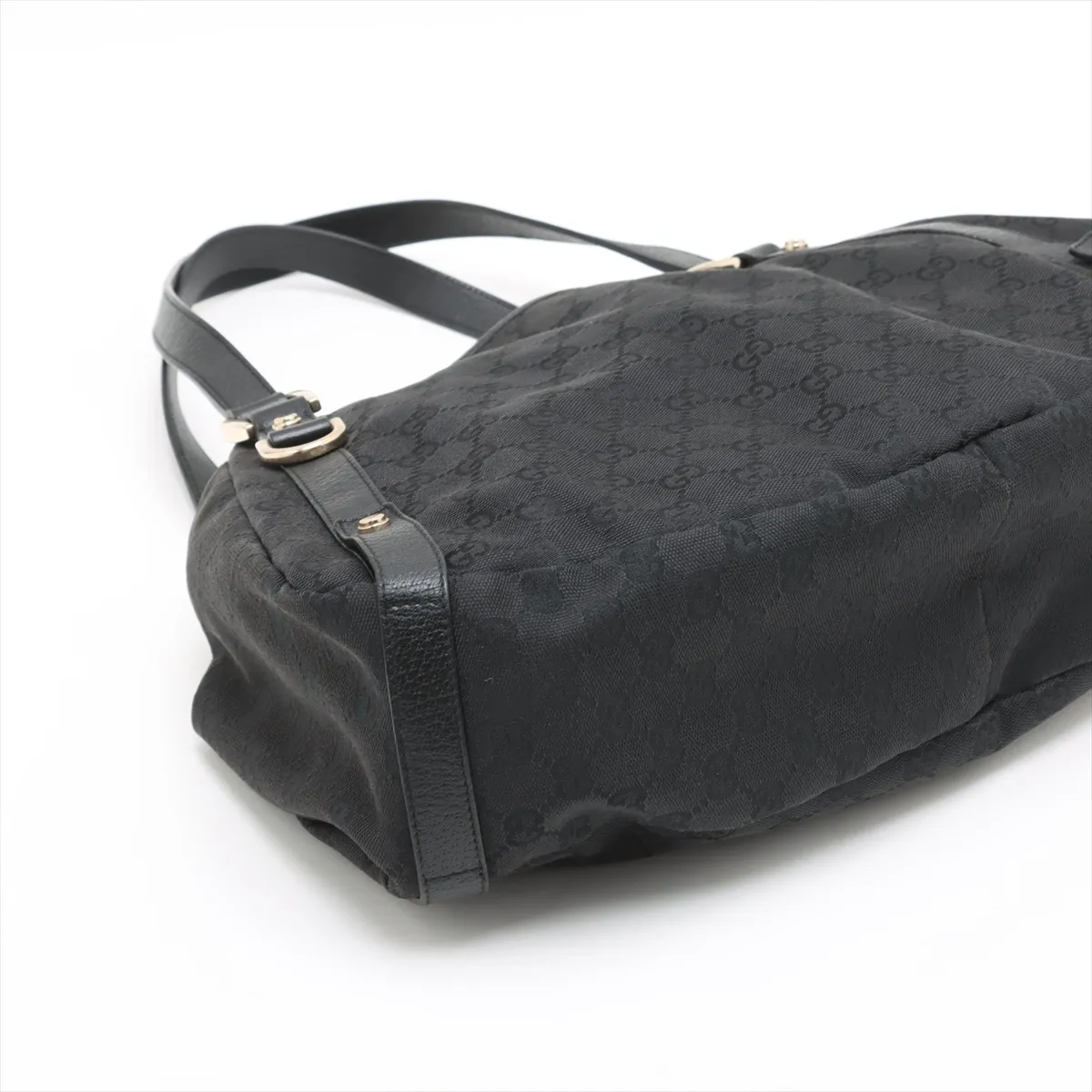 GG Canvas Abby Canvas x Leather Tote Bag Black 130736 — view 4