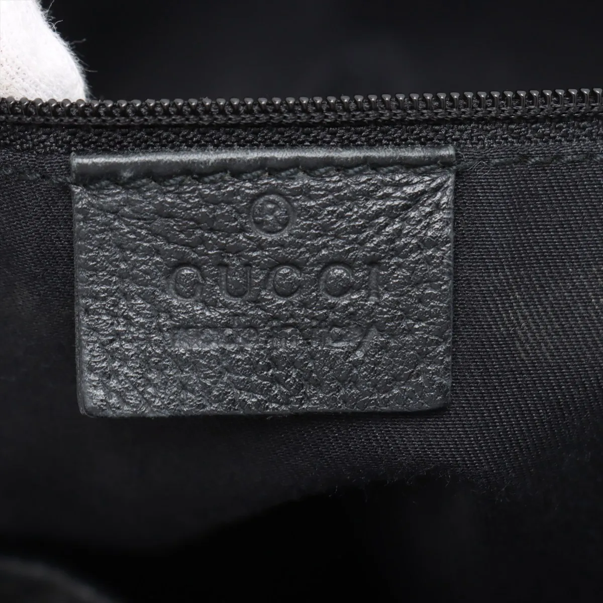 GG Canvas Abby Canvas x Leather Tote Bag Black 130736 — view 9