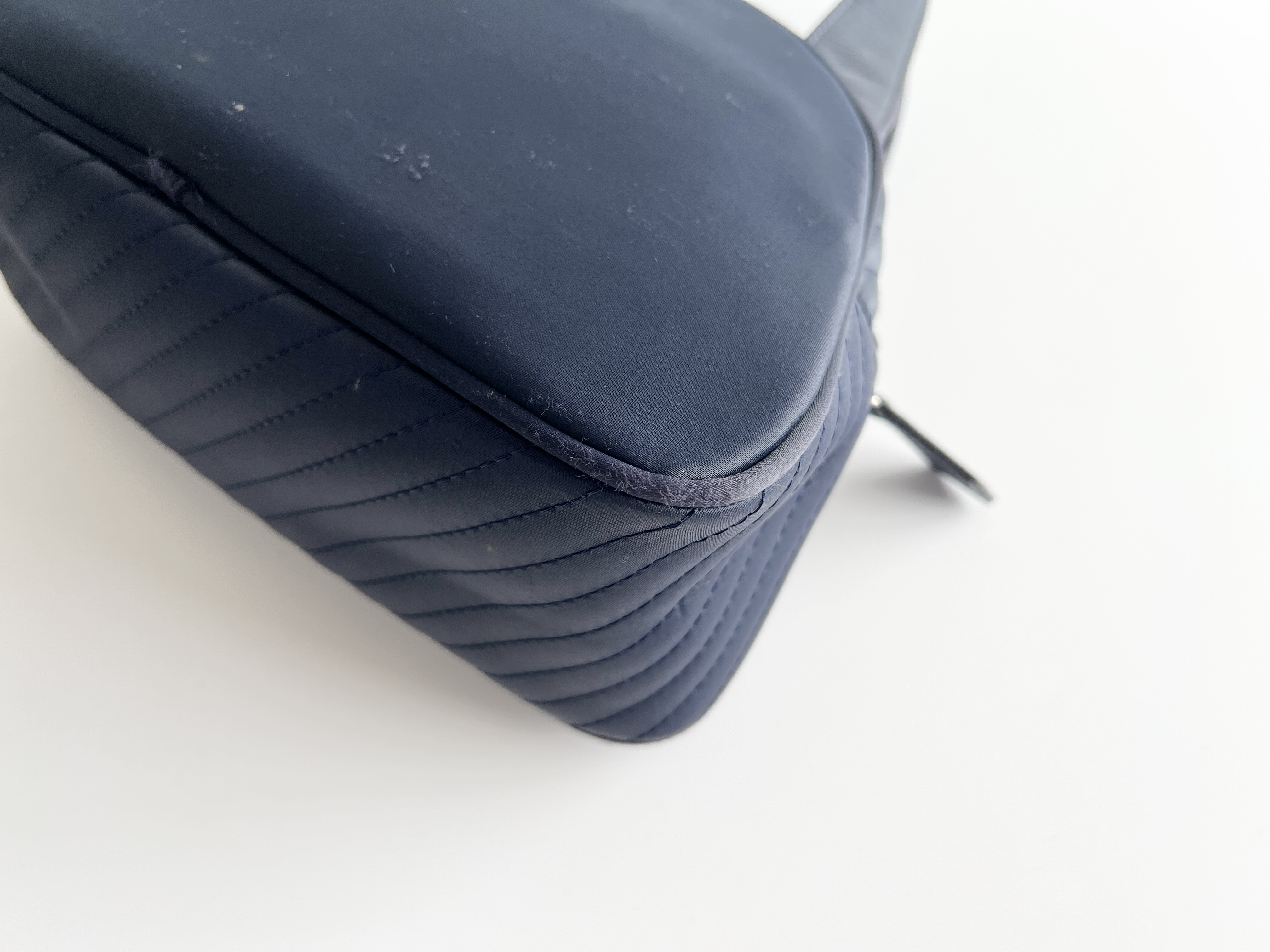 Rive Gauche Cassandra Logo Nylon Quilted Handbag — view 11