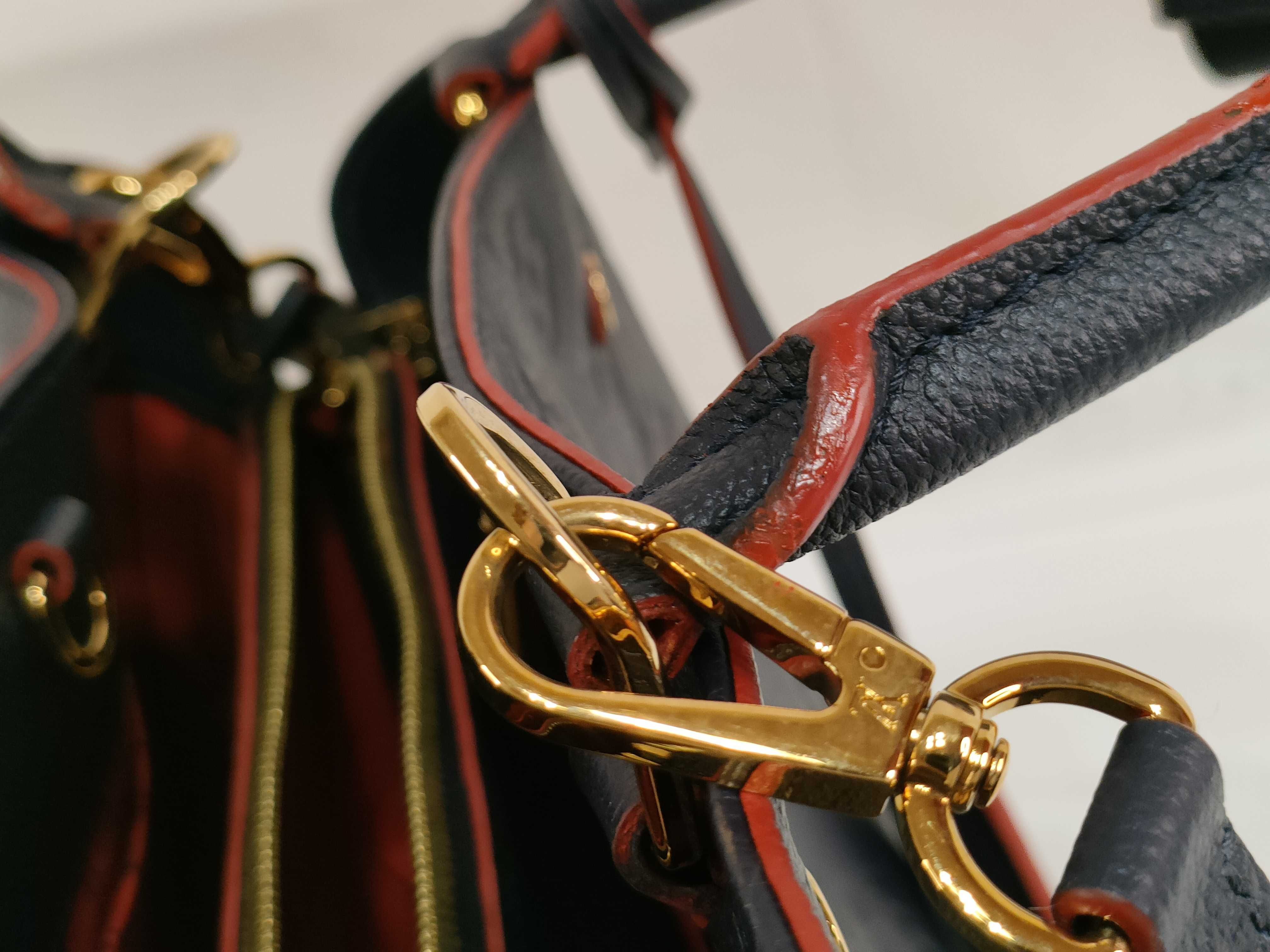 Monogram Empreinte Louis Vuitton Empreinte Montaigne BB Marine Rouge Shoulder Bag — view 6