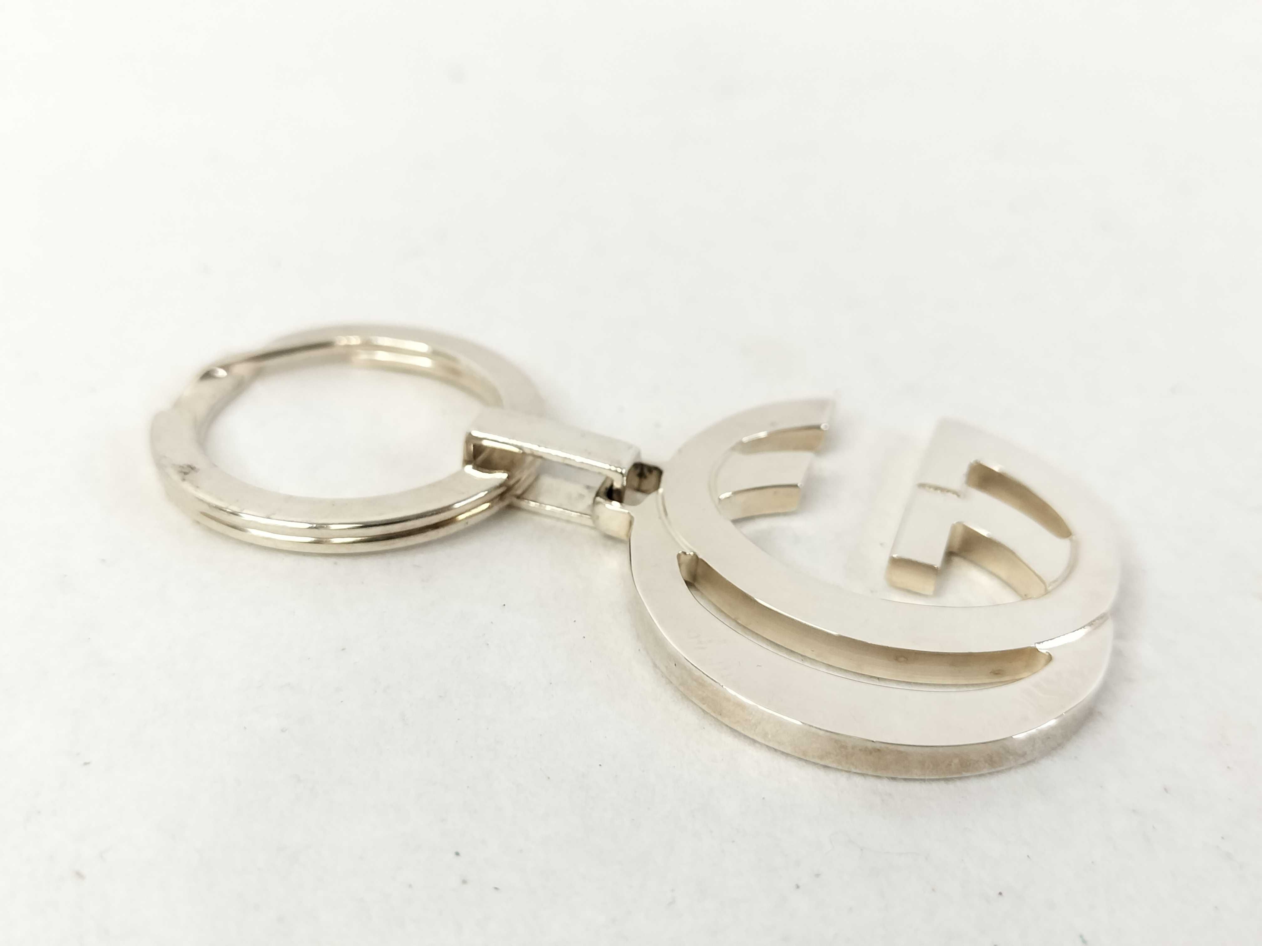 GG logo silver key ring, SV925, 29.7g, includes box and dust bag, key case/key holder. — view 2