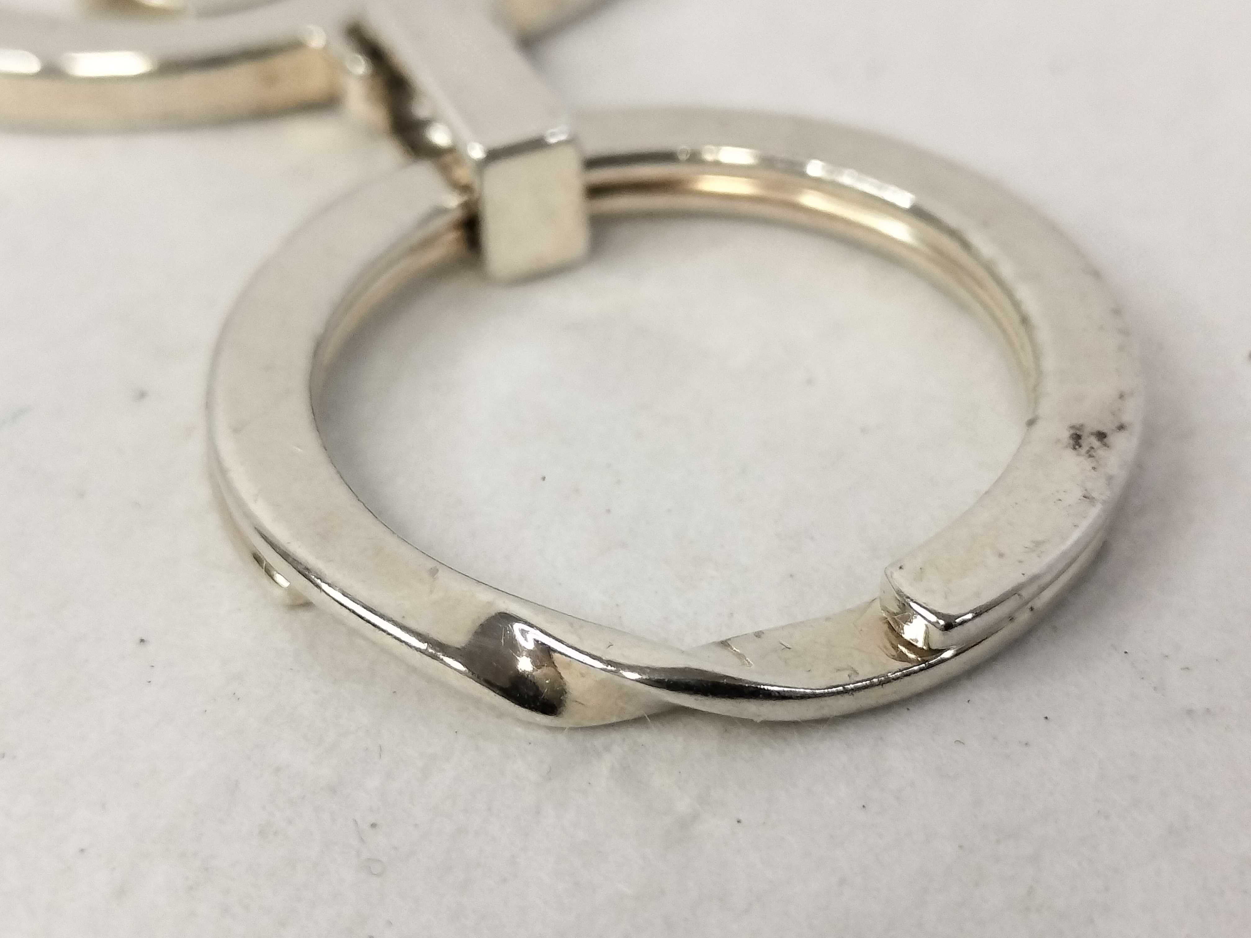GG logo silver key ring, SV925, 29.7g, includes box and dust bag, key case/key holder. — view 4