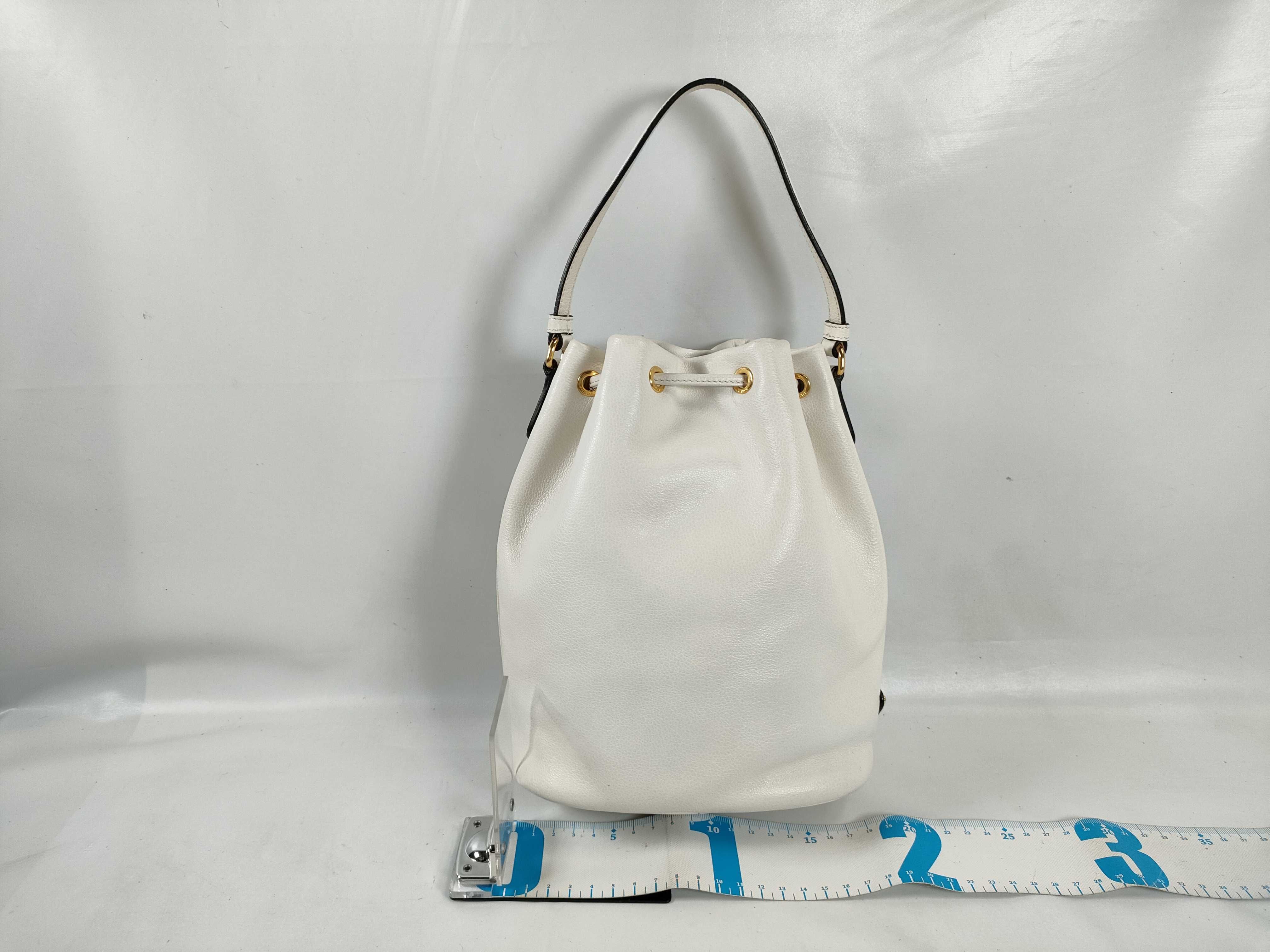 Leather 2-Way Handbag White 1BH038 Handbag — view 2