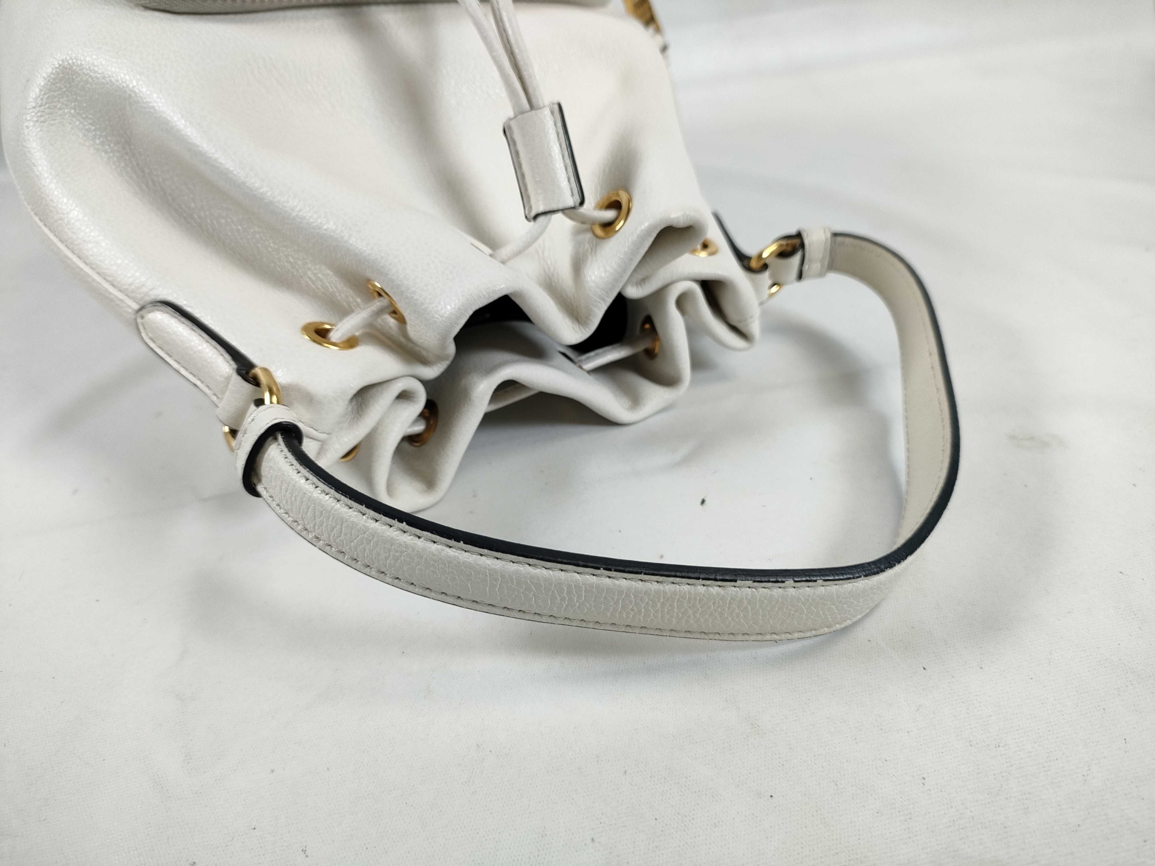 Leather 2-Way Handbag White 1BH038 Handbag — view 3