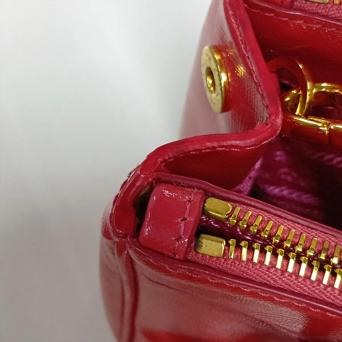 Saffiano Lux Galleria BN2316 Leather 2-Way Handbag Pink — view 15