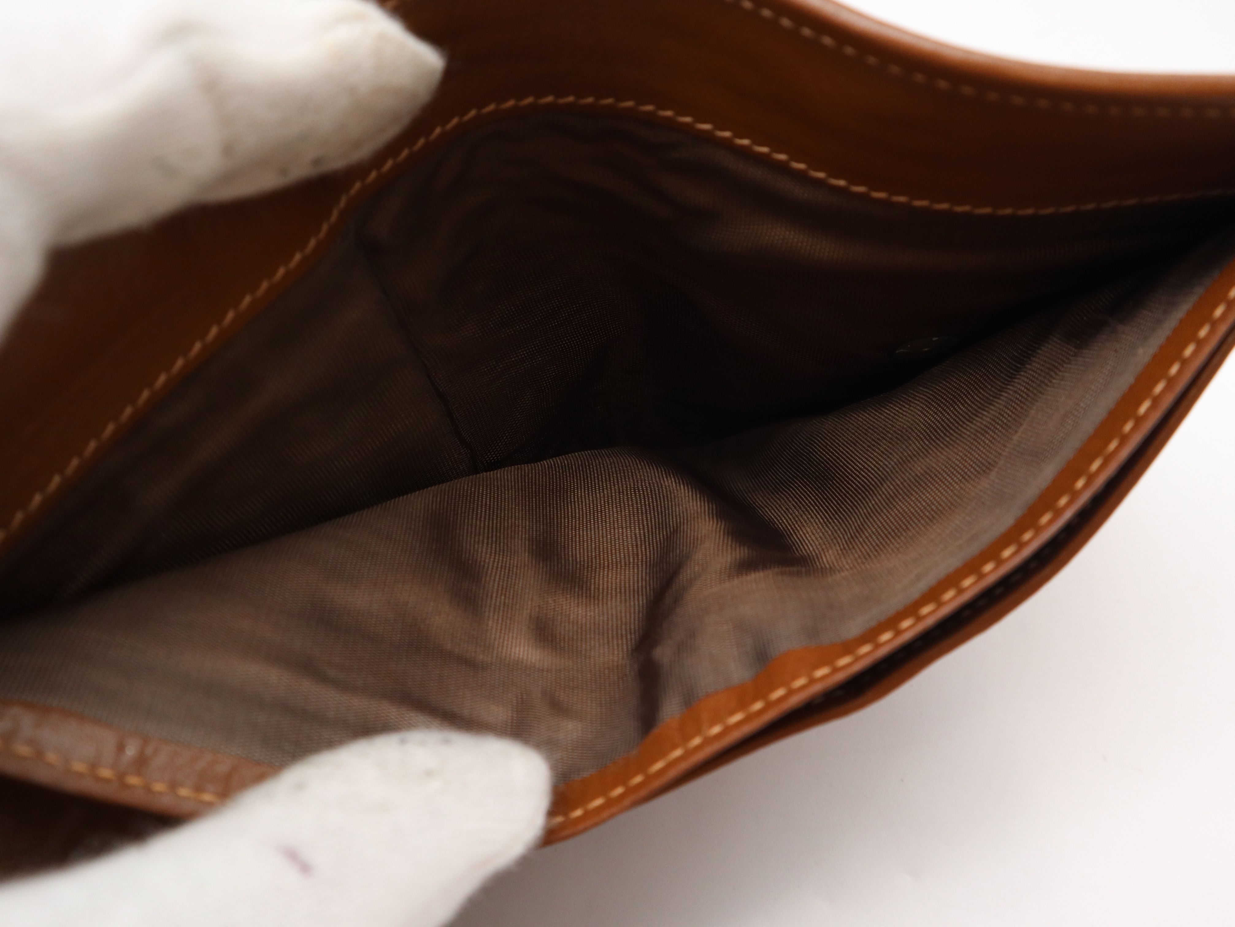 Macadam Tri-fold Wallet, Clasp Closure, Leather, Brown — view 9
