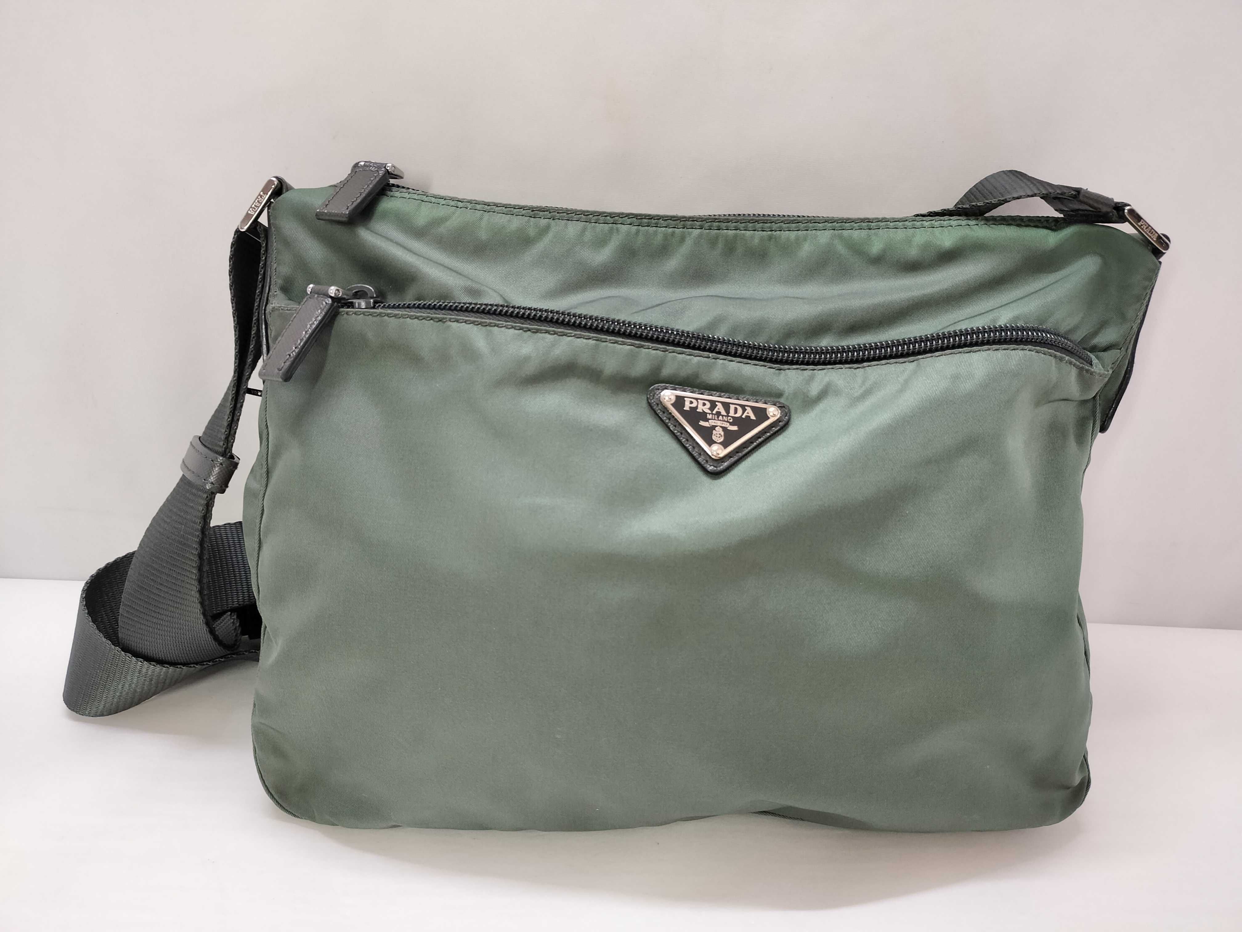 Nylon Prada Current Model Saffiano Shoulder Bag Triangle Logo Leather Shoulder Bag