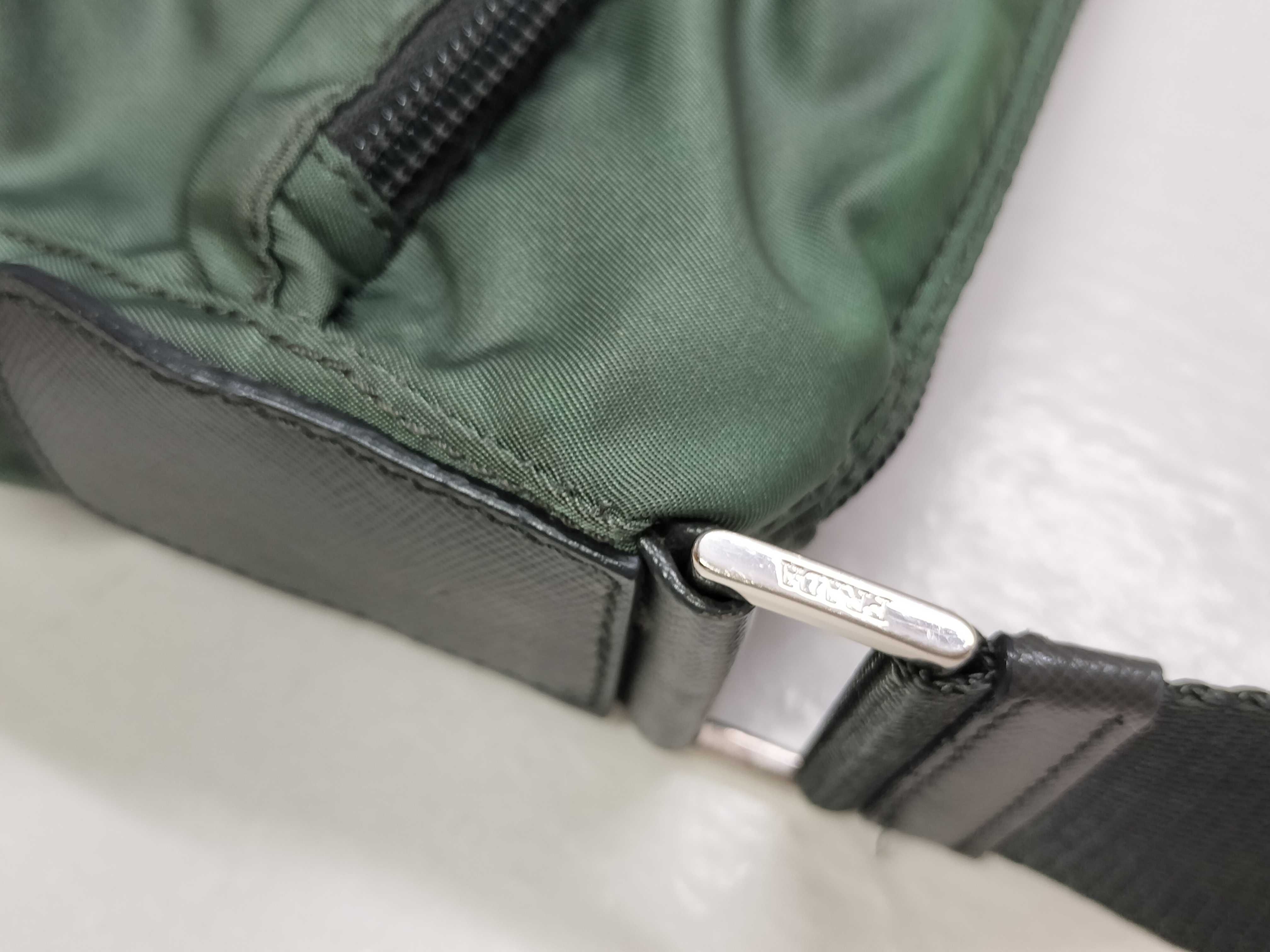 Nylon Prada Current Model Saffiano Shoulder Bag Triangle Logo Leather Shoulder Bag — view 5