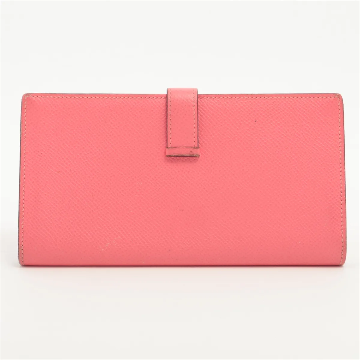 Bearn Soufflé Veau Epsom Long Wallet Rose Azalee Silver Hardware A: 2017 — view 2