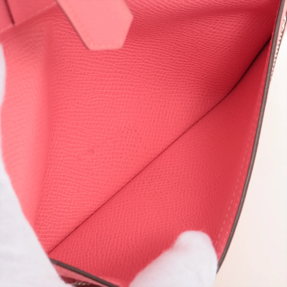 Bearn Soufflé Veau Epsom Long Wallet Rose Azalee Silver Hardware A: 2017 — view 7