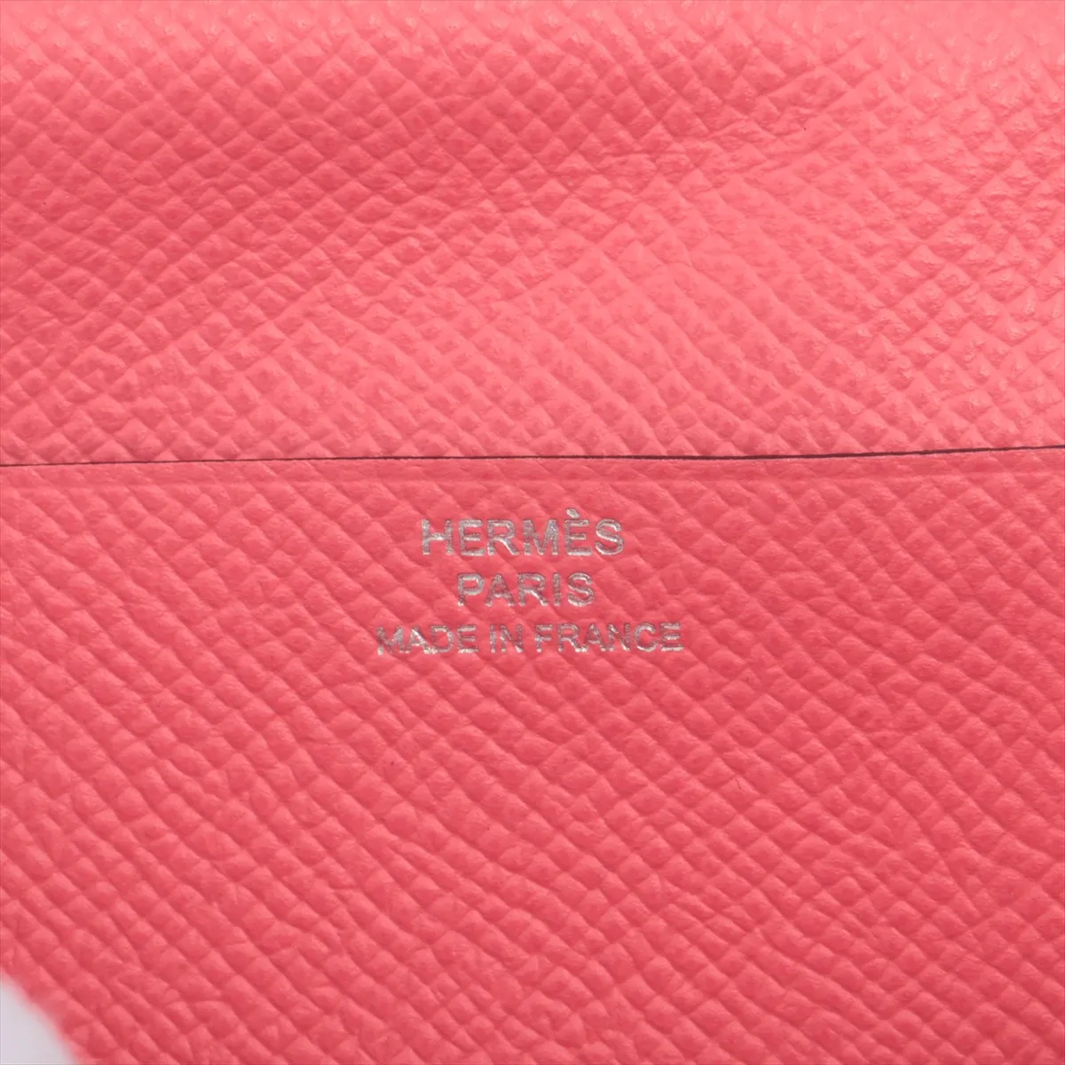 Bearn Soufflé Veau Epsom Long Wallet Rose Azalee Silver Hardware A: 2017 — view 9