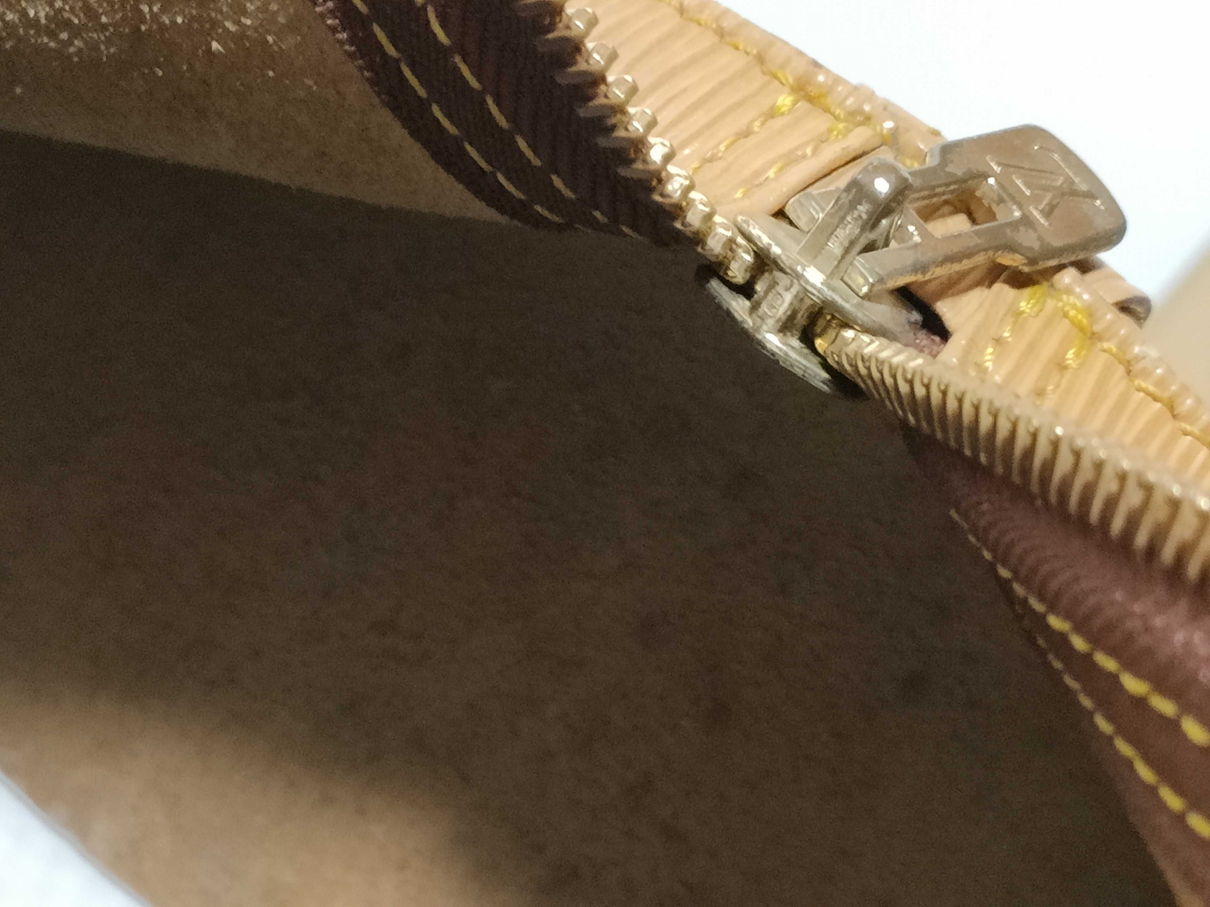 Epi Keepall Boston Bag, Yellow, with some mold inside and corner wear. — view 12