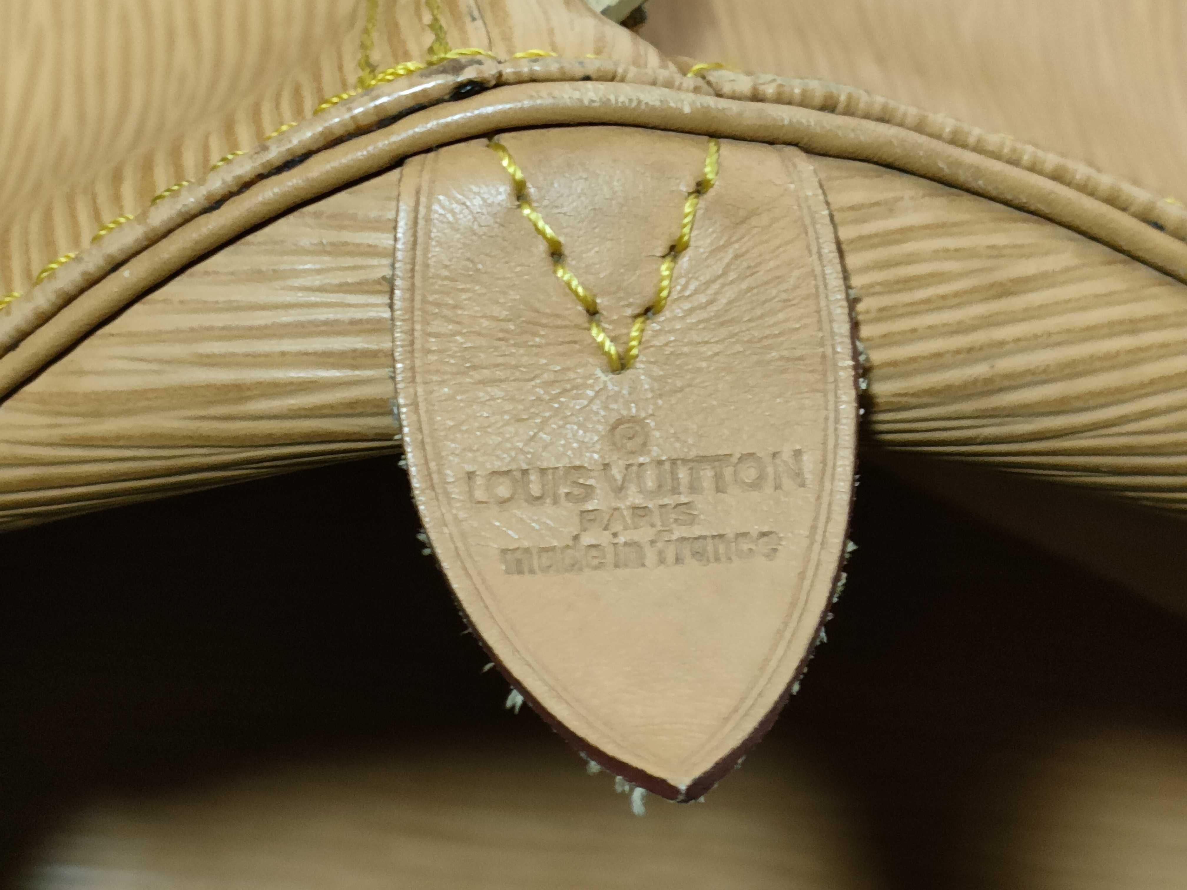 Epi Keepall Boston Bag, Yellow, with some mold inside and corner wear. — view 14