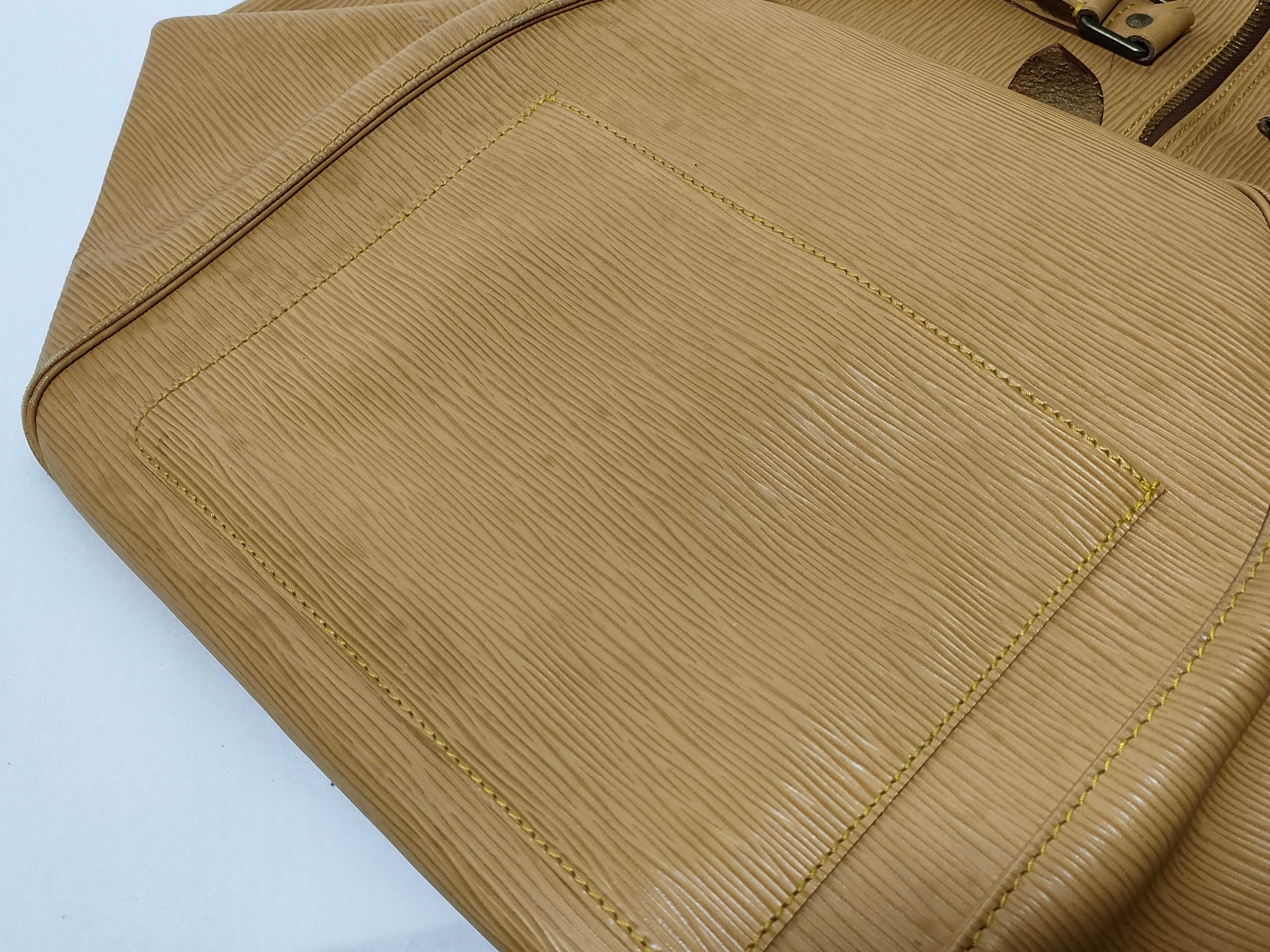 Epi Keepall Boston Bag, Yellow, with some mold inside and corner wear. — view 15